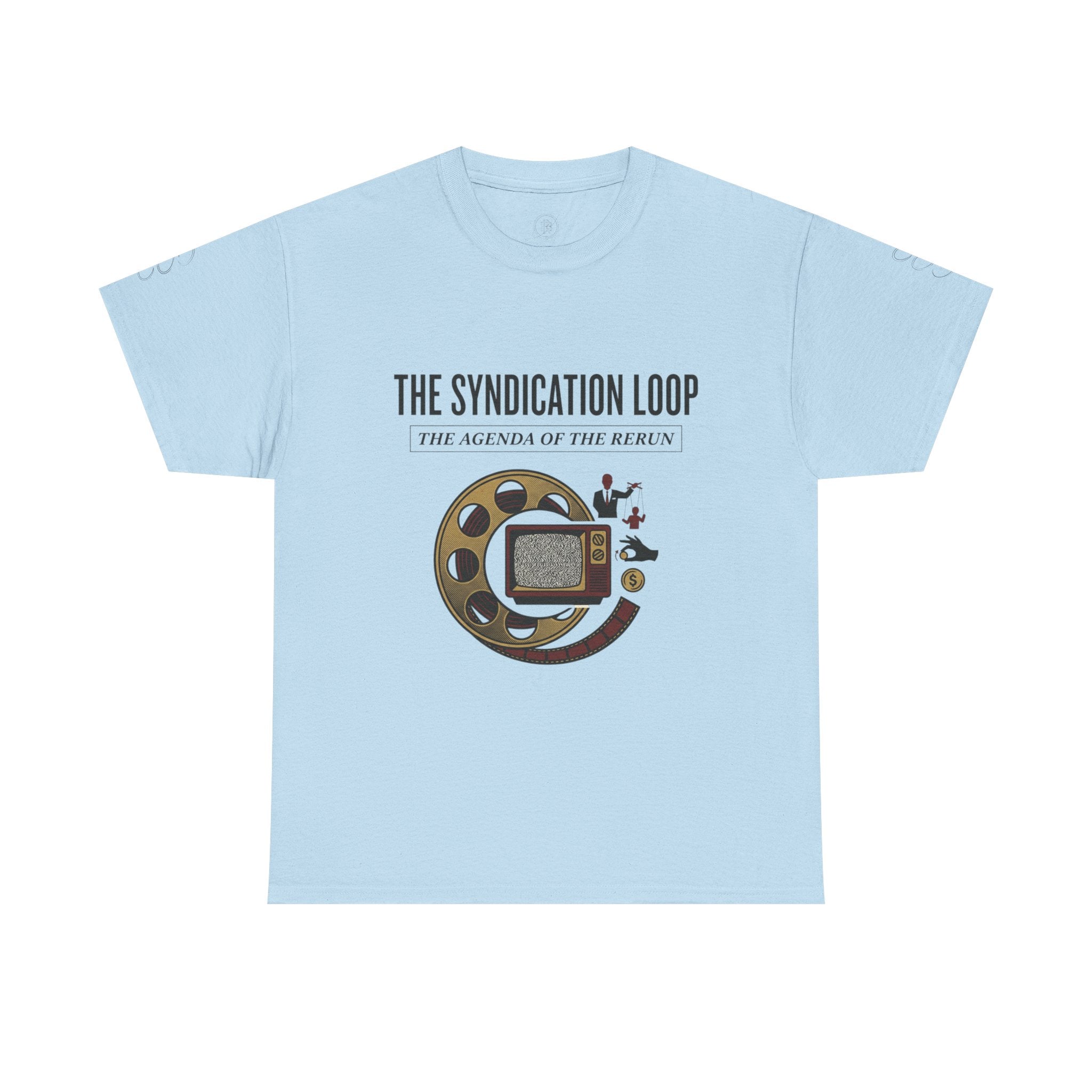 Power Runs Black — "The Agenda of the Arch" Retro TV Ouroboros Graphic Tee by Printify