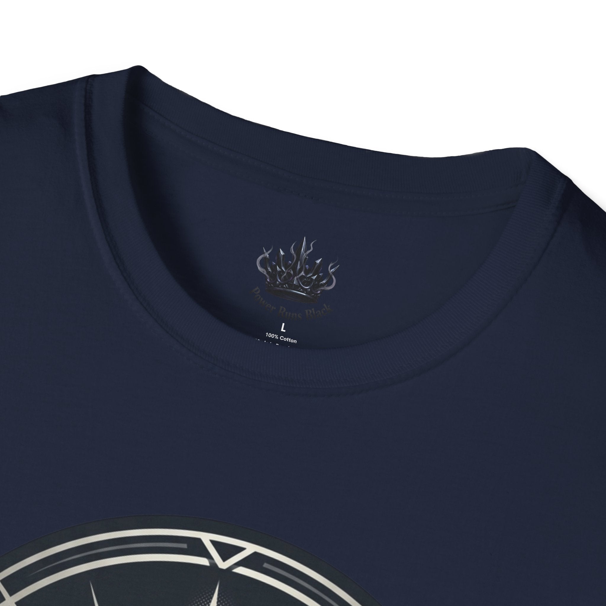 Power Runs Black PRB Crown Variant Graphic T-Shirt — The Crown Variant Emblem by Printify