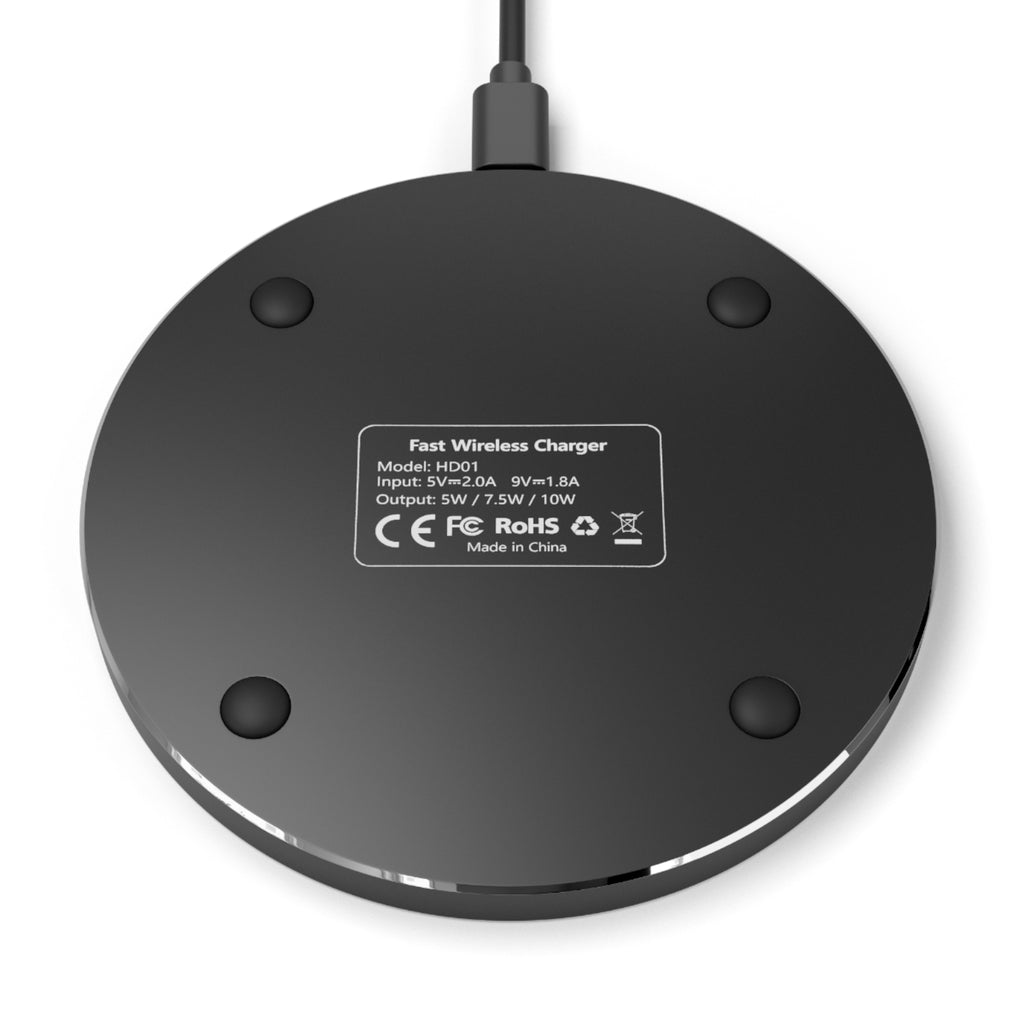Power Runs Black PRB The Core Age Divine Circuit Wireless Charger — Sci‑Fi Geometric Qi Fast Charger by Power Runs Black