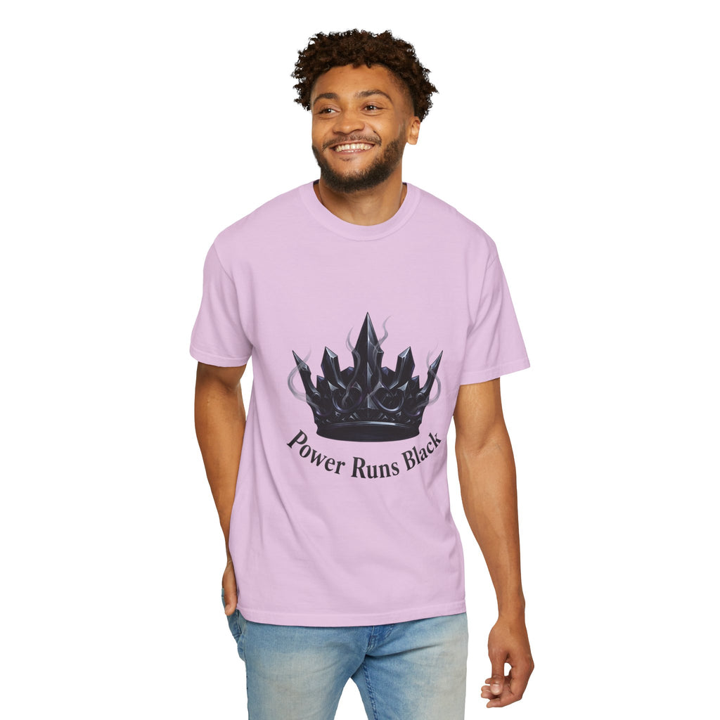 PRB Power Runs Black Crown Graphic T-Shirt by Printify