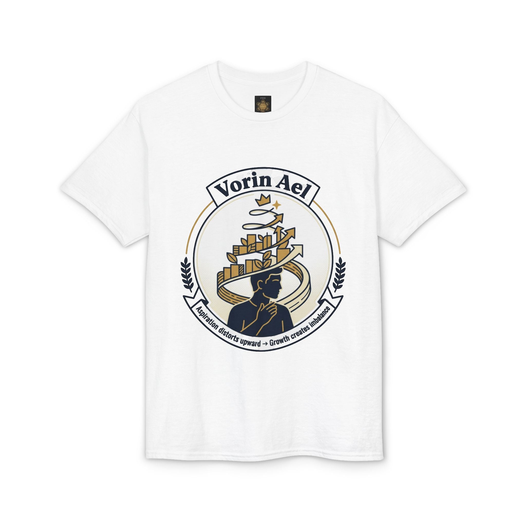 Power Runs Black PRB Vorin Ael Crest T-Shirt — Fantasy Guild Emblem Tee by Power Runs Black