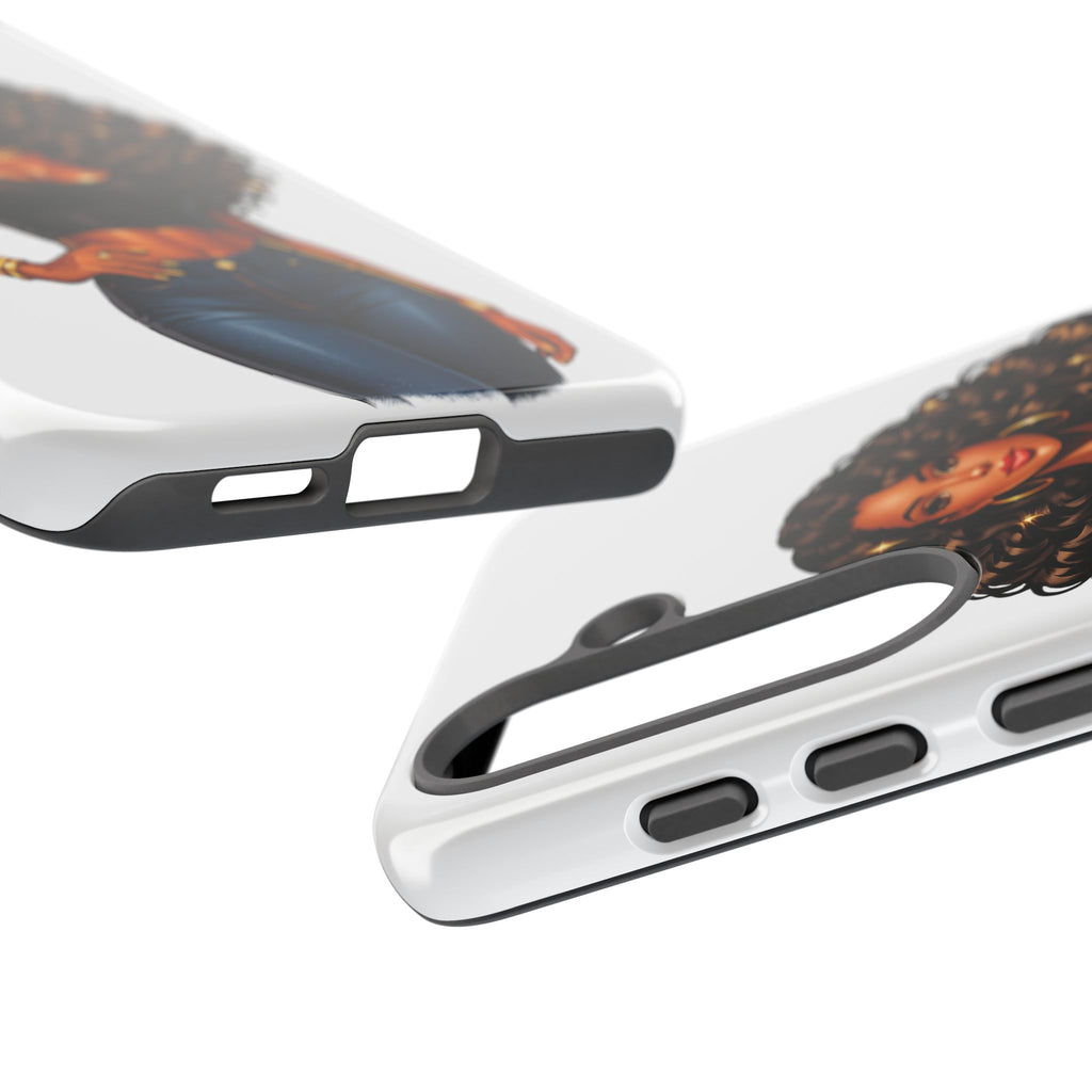Pretty Rich Bitch by PRB Curly Hair Phone Case by Printify