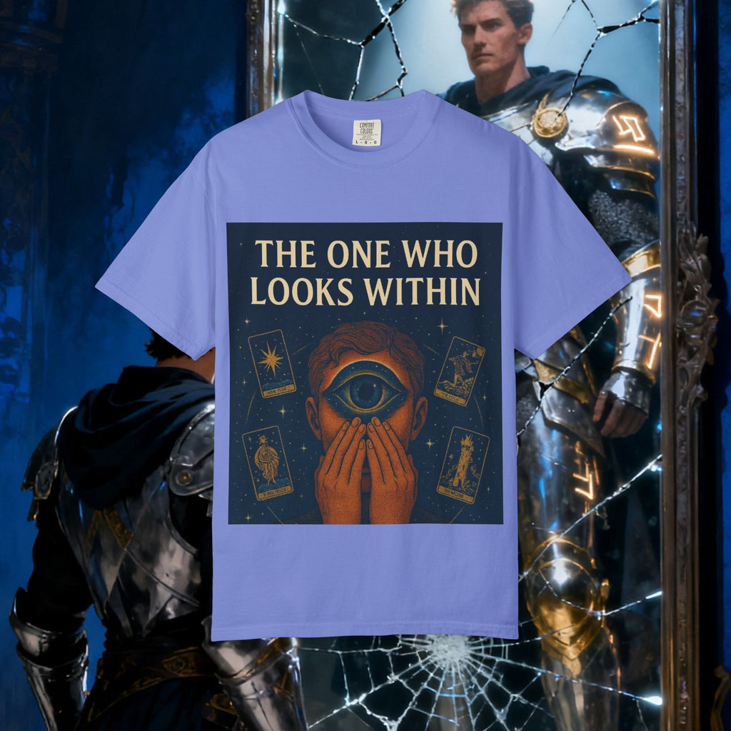 PRB Tarot Eye T-Shirt — "The One Who Looks Within" Mystical Graphic Tee by Power Runs Black