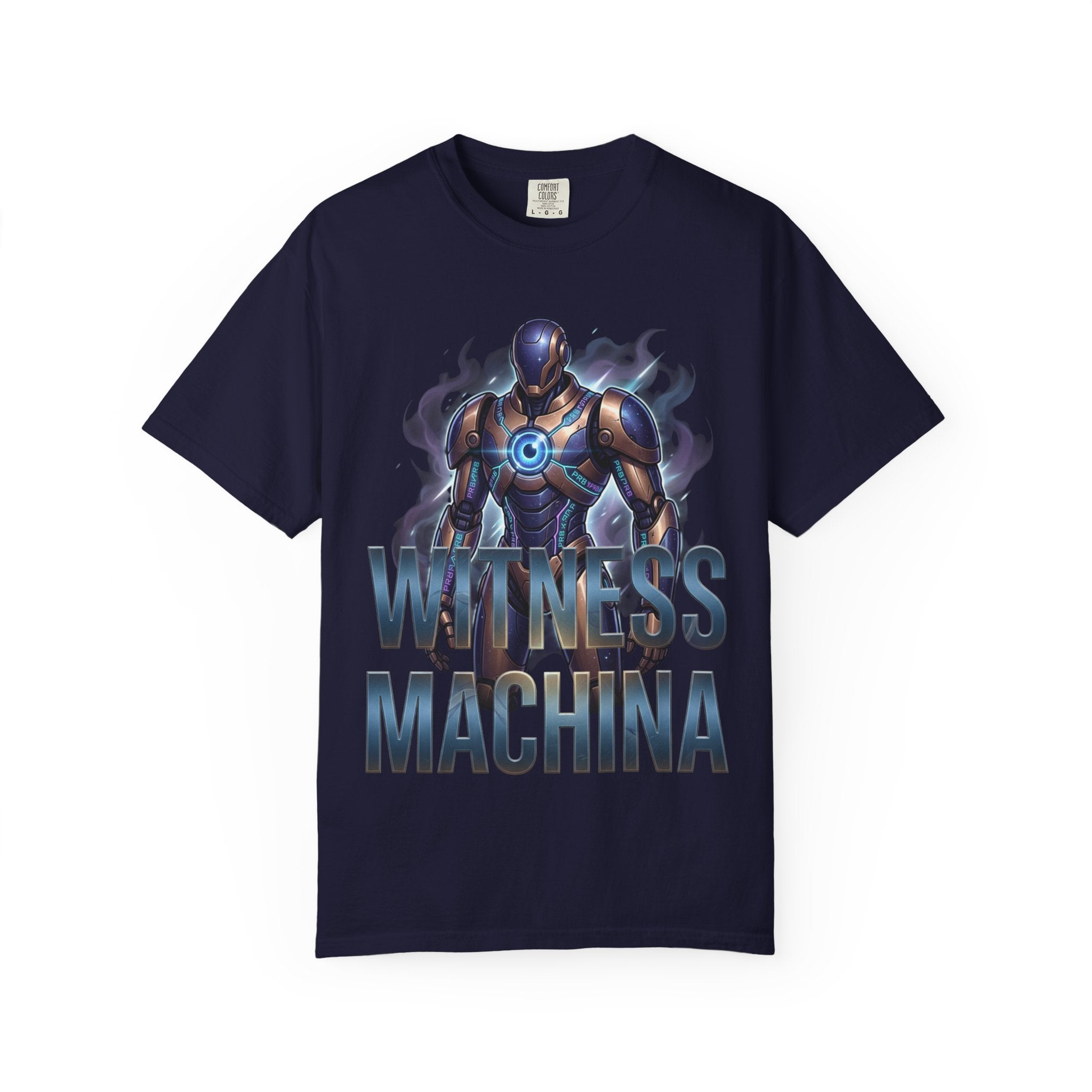 Printify PRB Witness Machina Robot Art T-shirt | Sci-Fi Cyborg Graphic Tee - T-Shirt