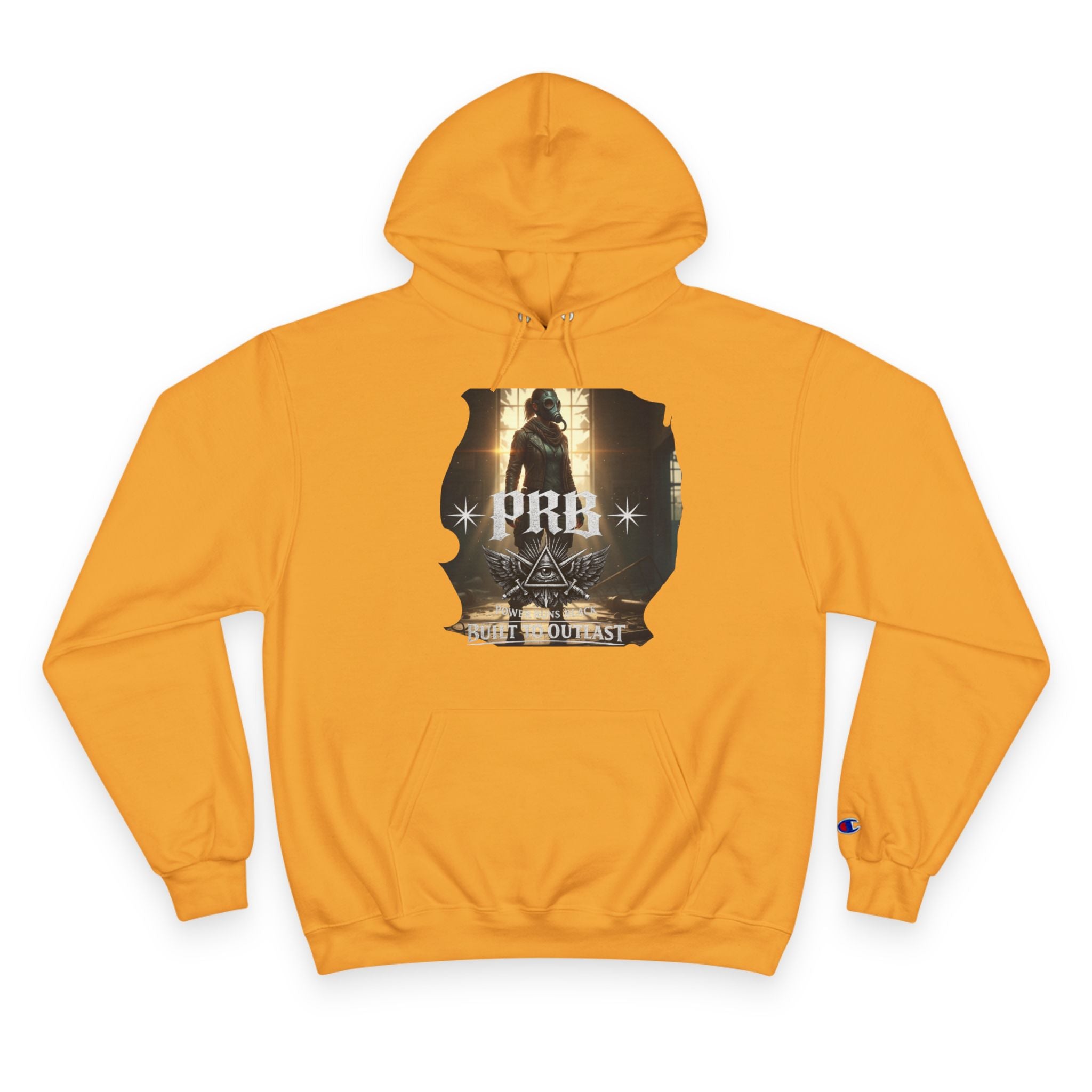 PRB Champion Hoodie — Vintage Tour Graphic Pullover by Power Runs Black