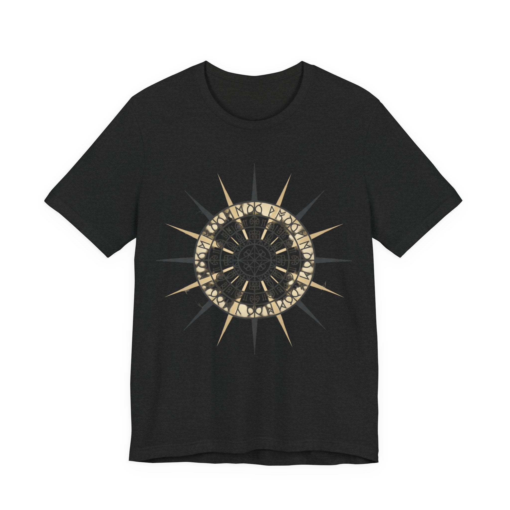 PRB Compass Rose Mandala Tee — Nautical Compass Graphic Shirt by Printify