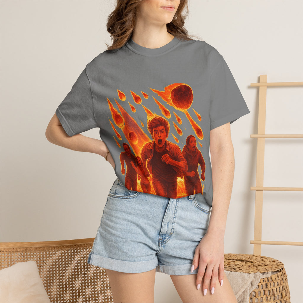 PRB Meteor Shower Escape T-Shirt — Apocalyptic Running Graphic Tee by Power Runs Black