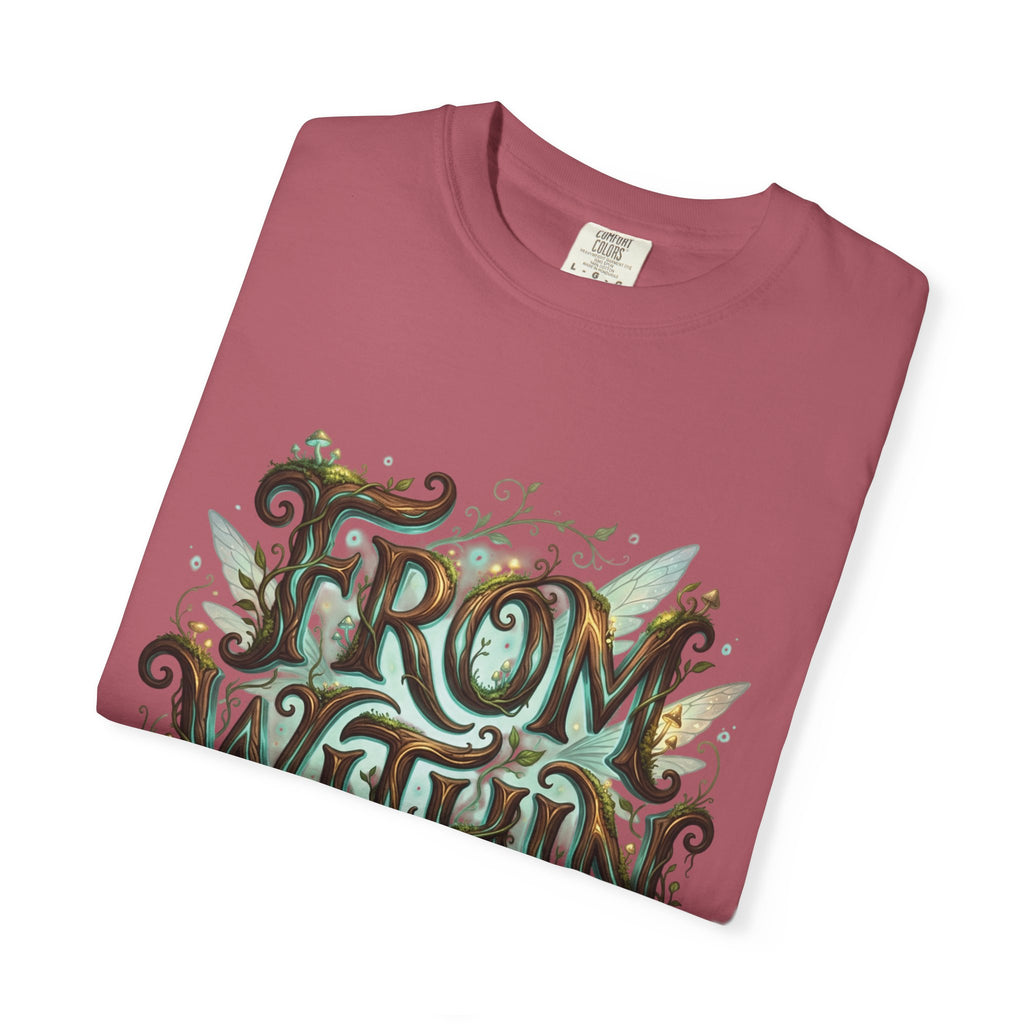 PRB From Within T-shirt | Nature Typography Forest Illustration by Power Runs Black