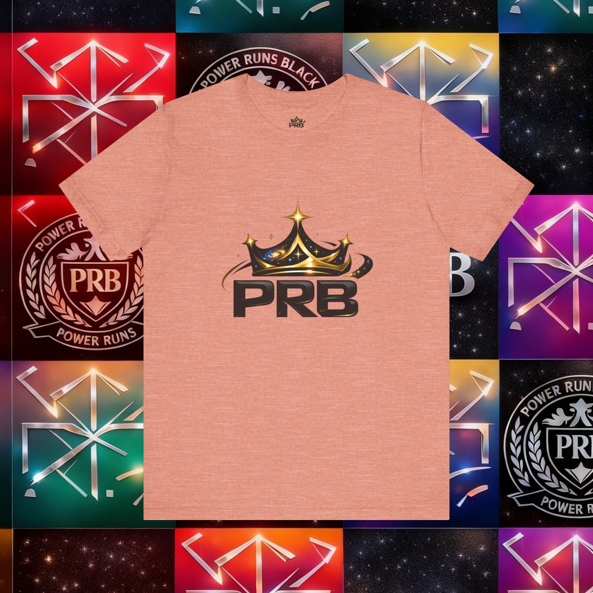 PRB Crown Tee — Graphic Logo T-Shirt by Power Runs Black