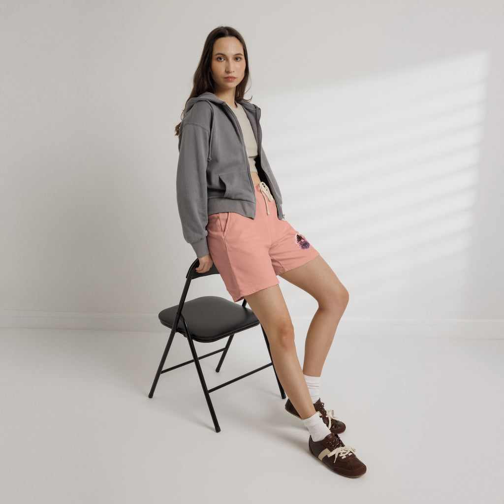 Power Runs Black Spirit Graphic Sweat Shorts — Cozy Lightweight Fleece Lounge Shorts by Printify