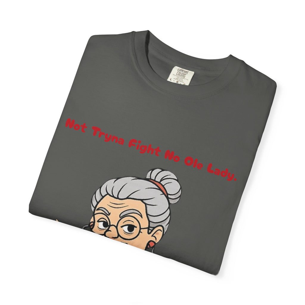 PRB Not Tryna Fight No Ole Lady T-shirt | Funny Grandma Graphic Tee by Printify