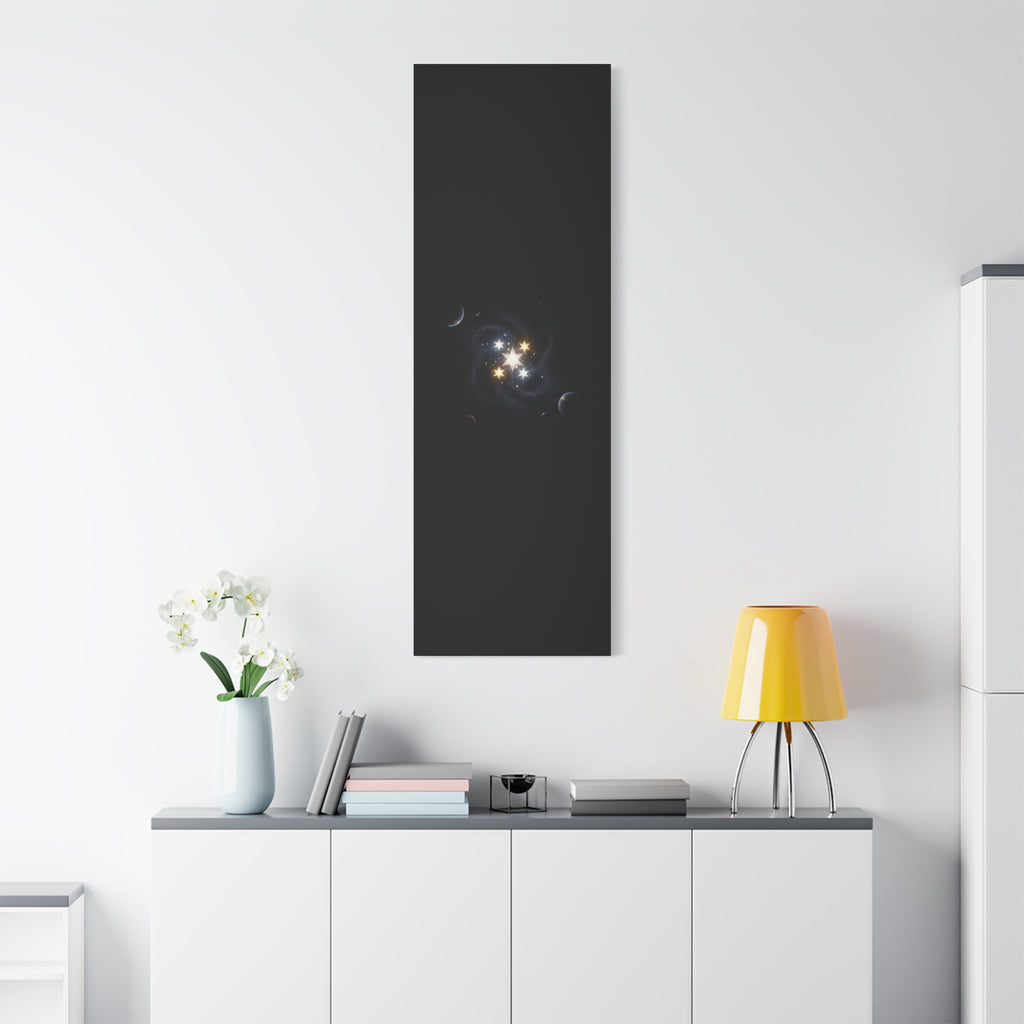 PRB Celestial Star Cluster Matte Canvas Print — Cosmic Planets Wall Art by Printify