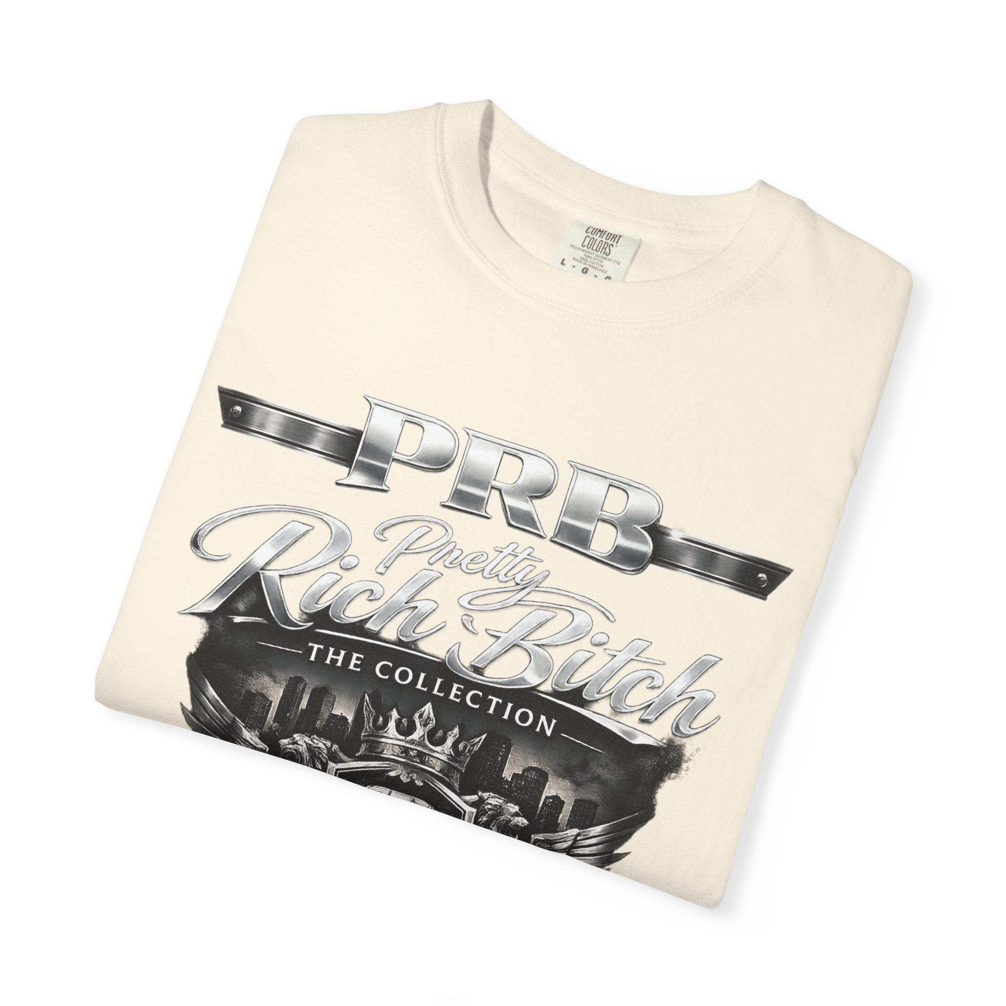 PRB Rebel Biker Crest T-Shirt | Vintage Motorcycle Emblem Tee by Power Runs Black