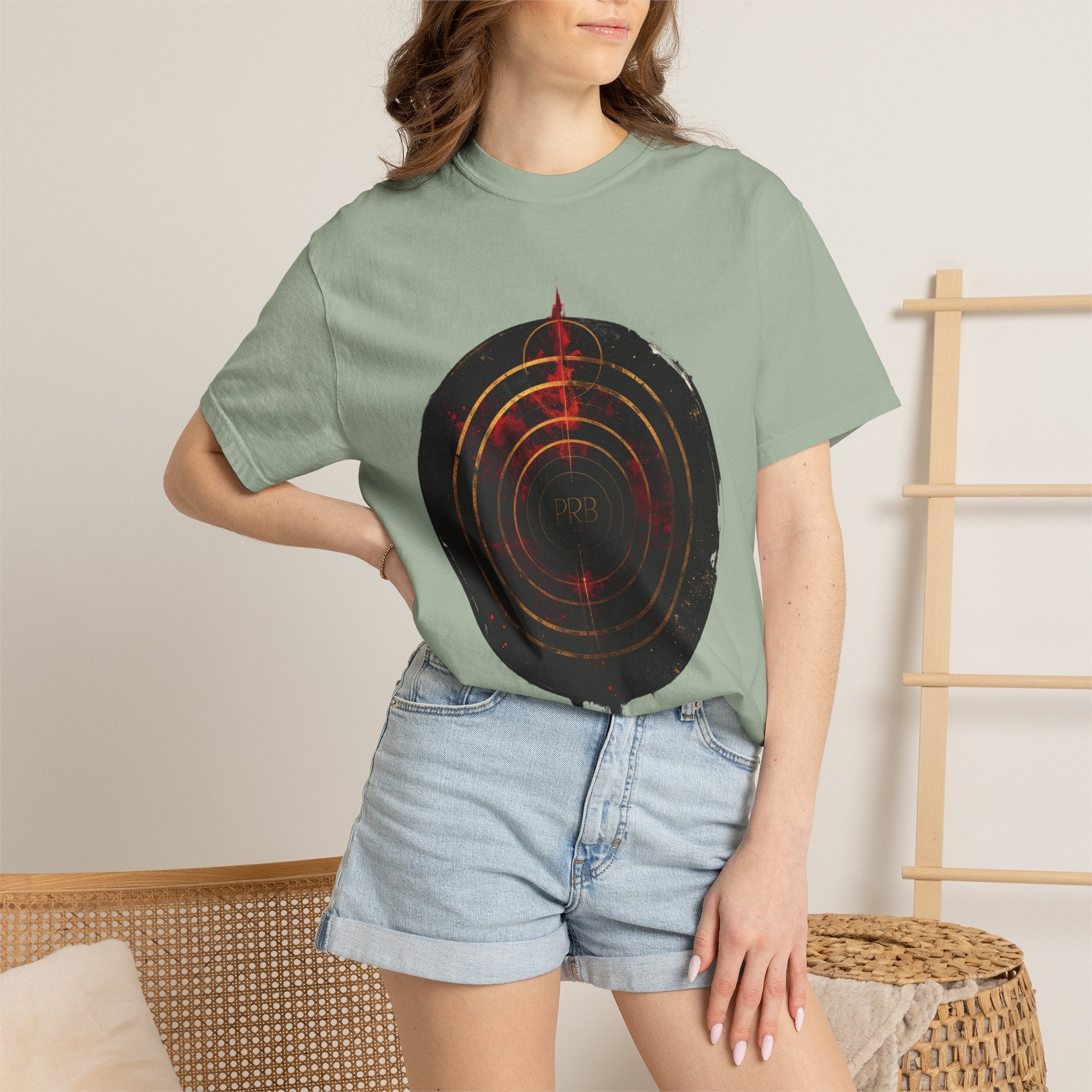 PRB Target Bullseye T-Shirt — Retro Circular Target Graphic Tee by Printify