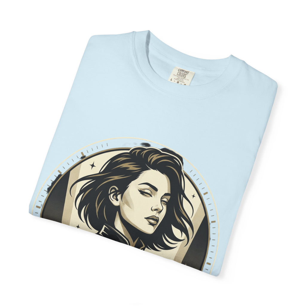 Power Runs Black Retro Space Captain Portrait T-Shirt — 'Fearless Commander' Graphic Tee by Power Runs Black