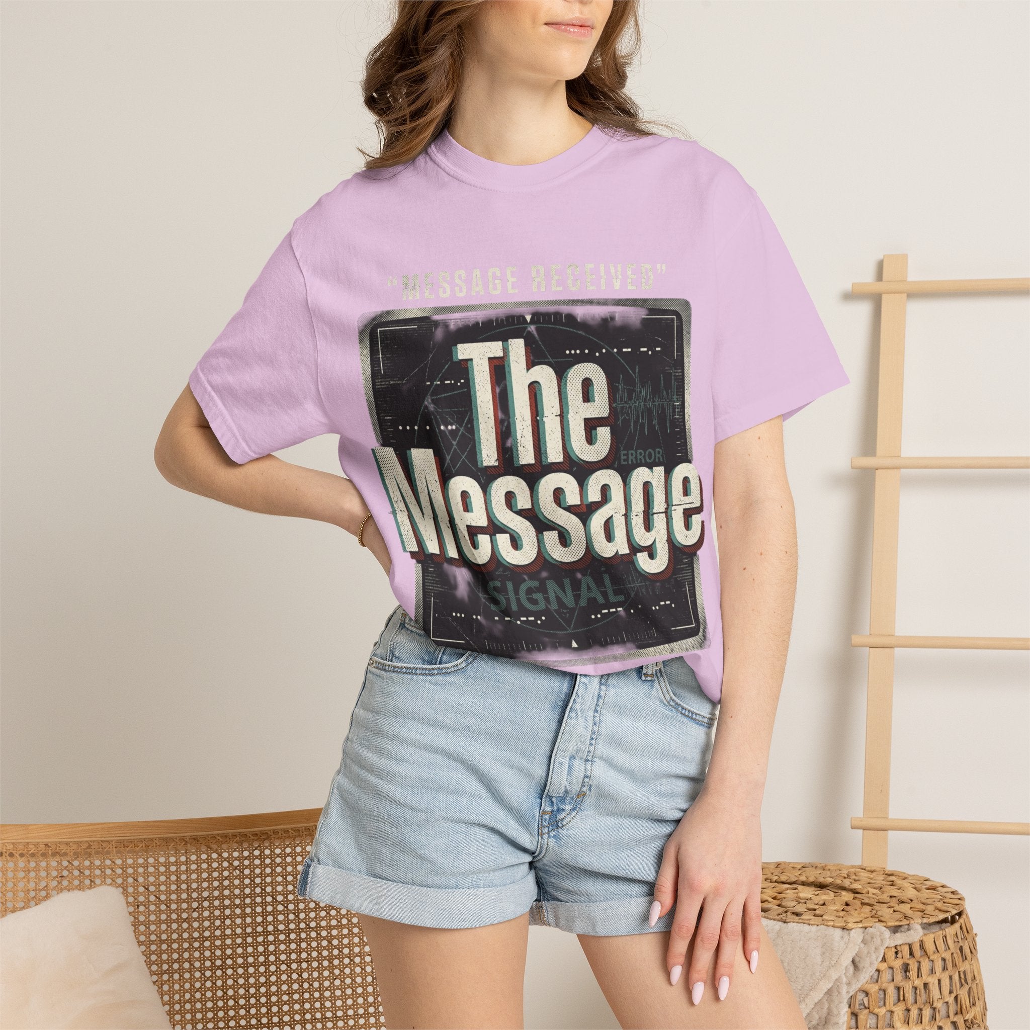 Power Runs Black PRB The Message Signal T-Shirt — Retro Graphic Tee with 'Message Received' Design by Power Runs Black