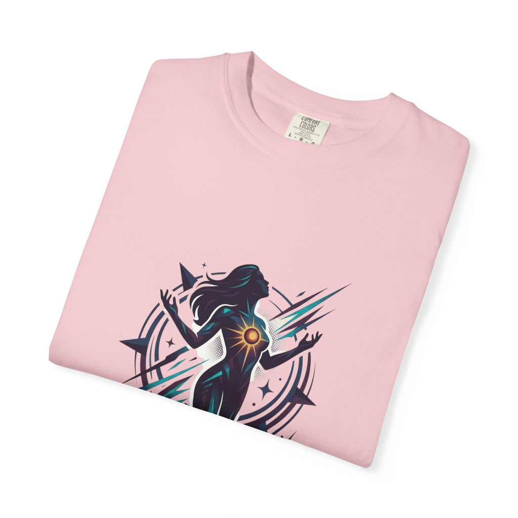 Power Runs Black PRB Ascension Graphic T-Shirt — Cosmic Silhouette Tee by Power Runs Black