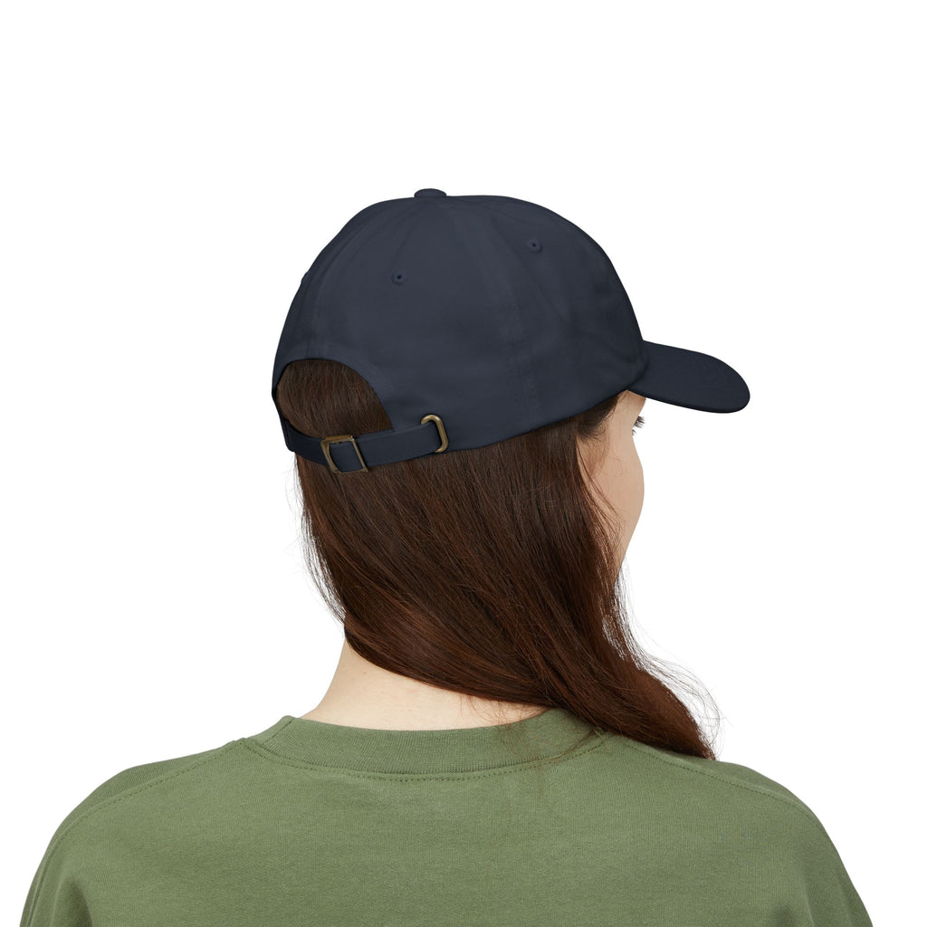 PRB Dad Cap — Vintage Crest Embroidered Baseball Hat by Power Runs Black