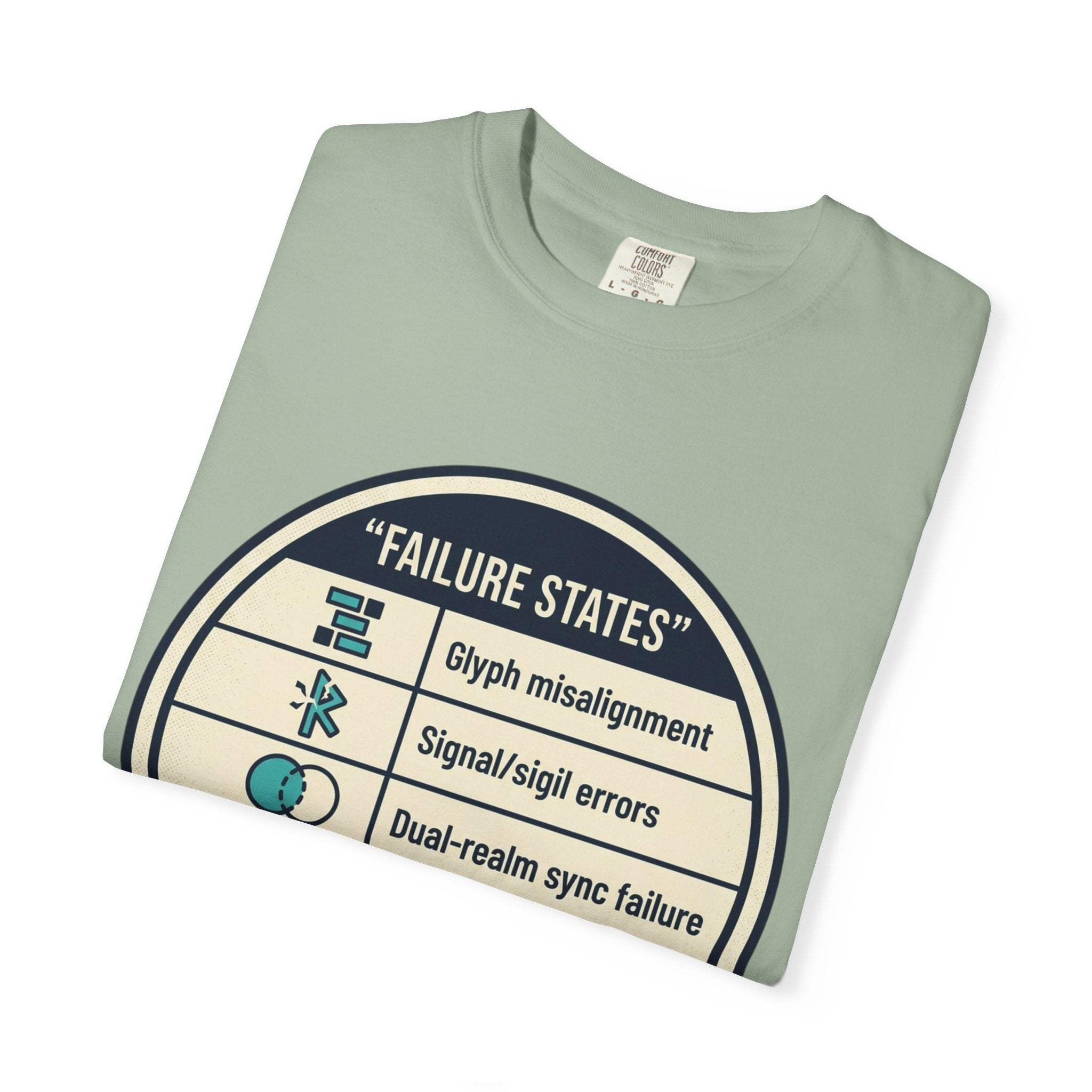 Power Runs Black PRB Failure States T-Shirt — Sci‑Fi Status Badge Graphic Tee by Printify
