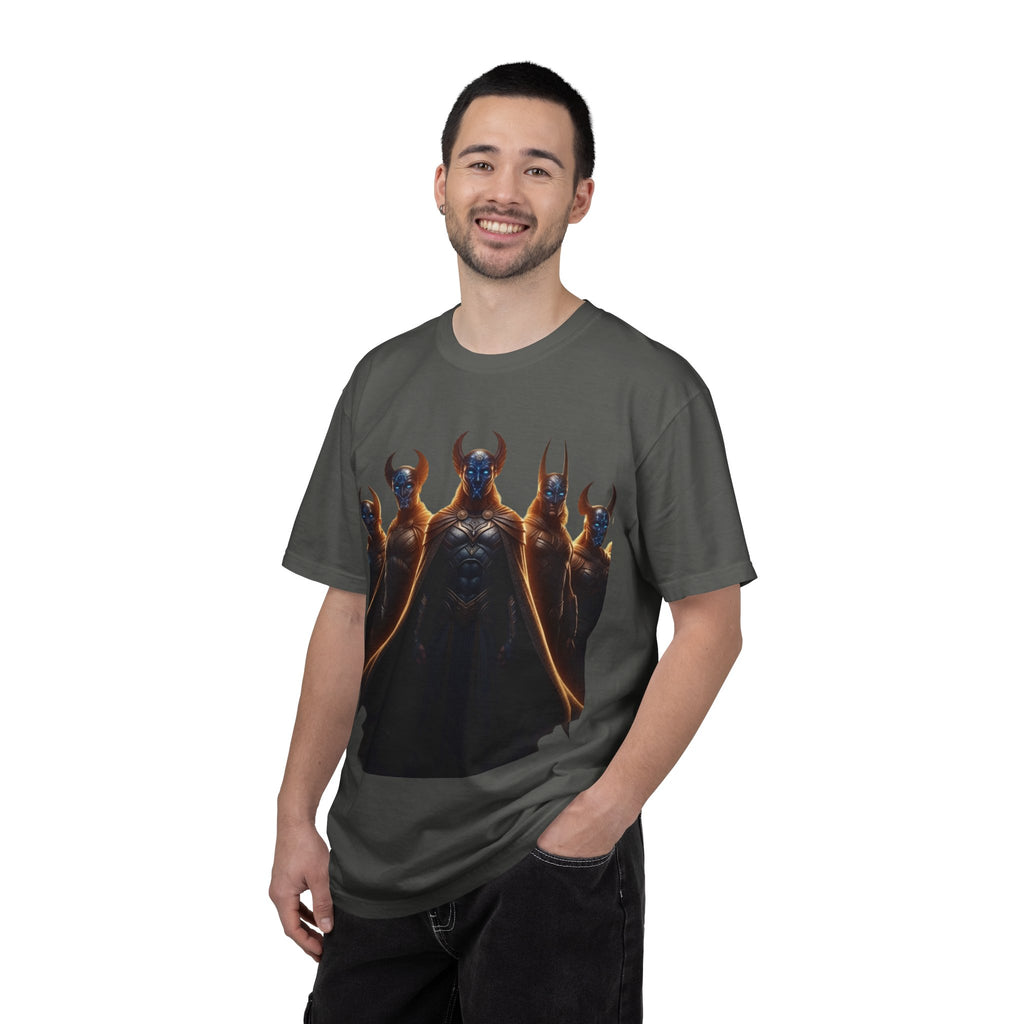 Power Runs Black PRB Dark Legion Graphic T-Shirt — Horned Warriors Fantasy Tee by Power Runs Black