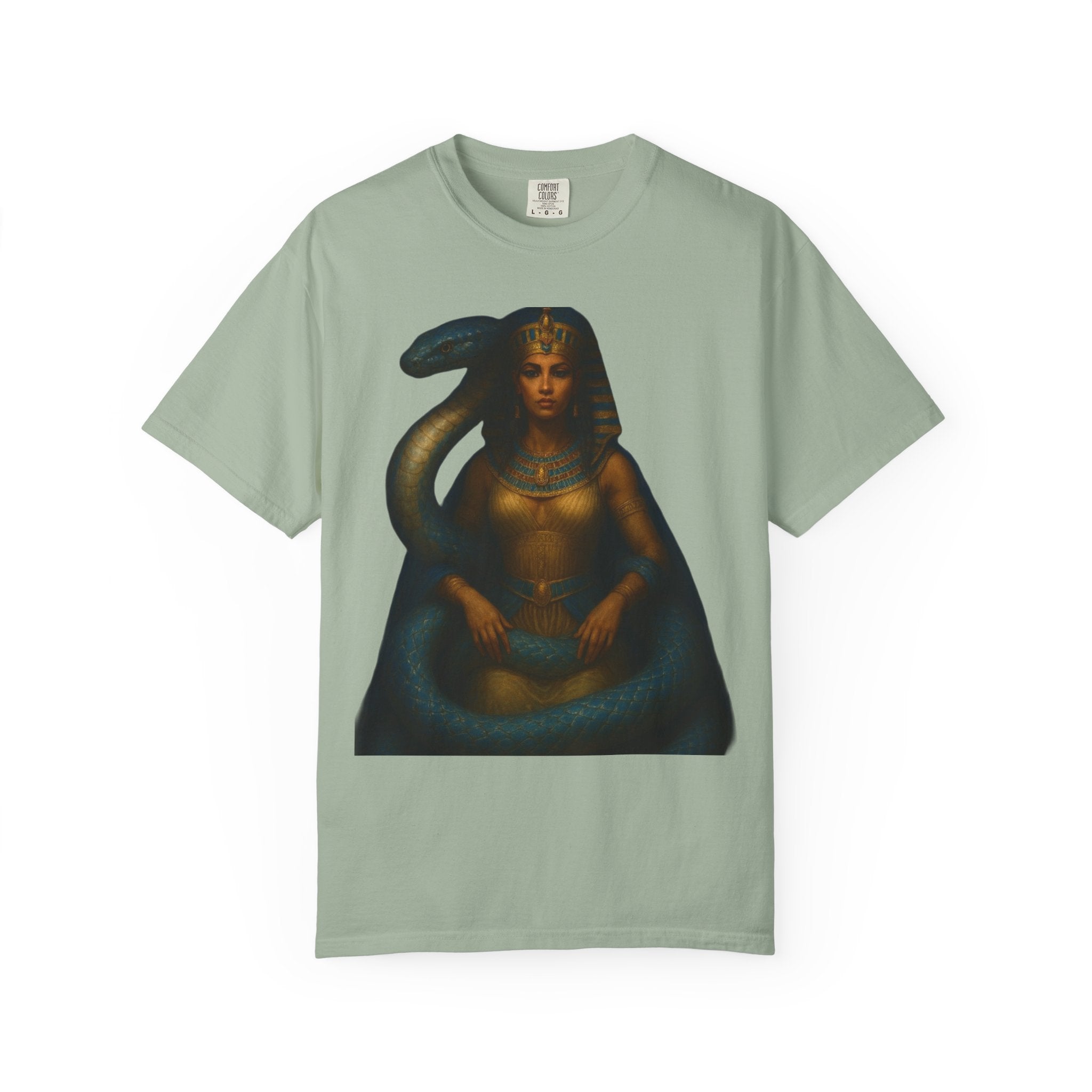 PRB Egyptian Goddess with Snake T-Shirt | Pharaoh Serpent Art Tee by Power Runs Black