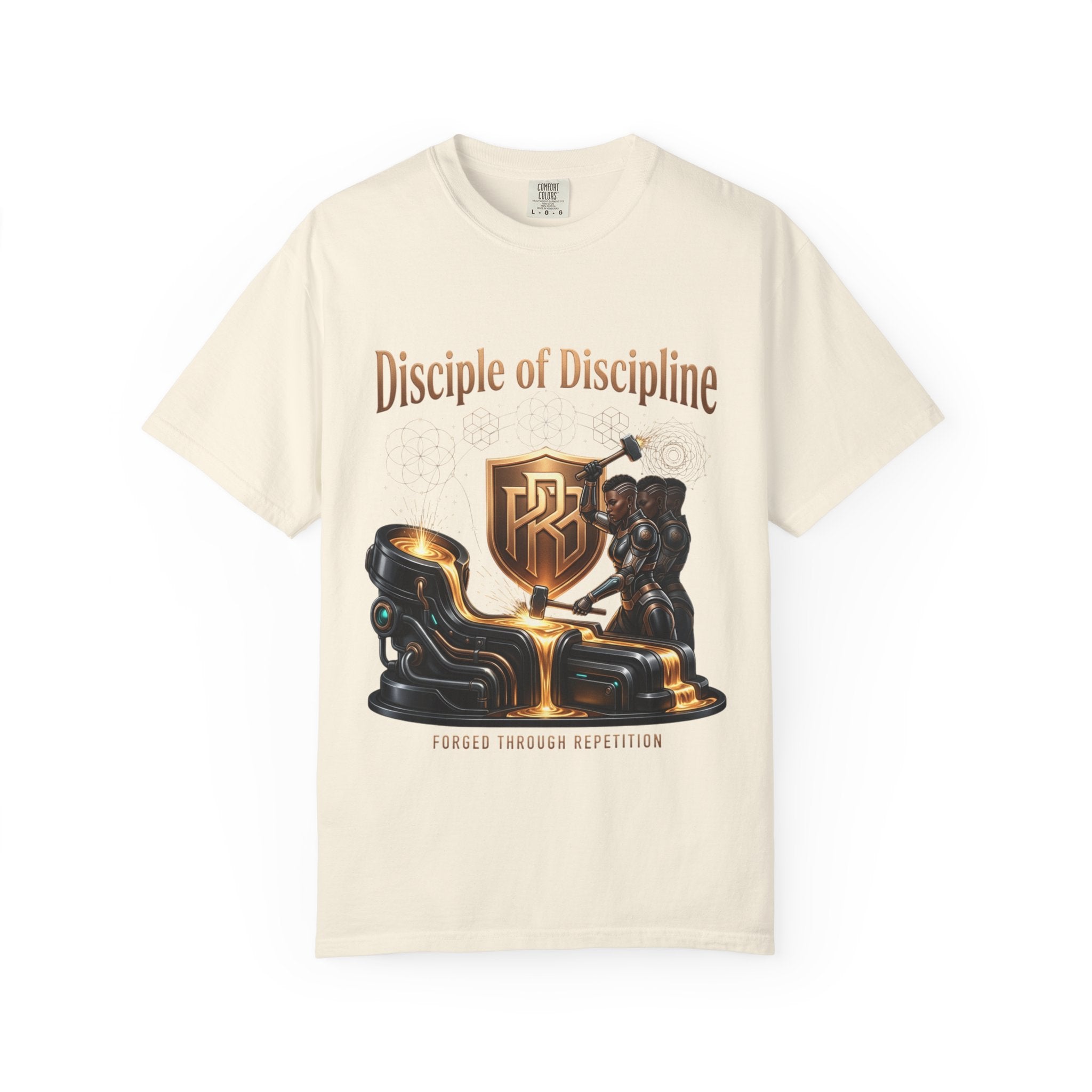 Printify PRB Disciple of Discipline T-Shirt — Forge Through Repetition Graphic Tee - T-Shirt