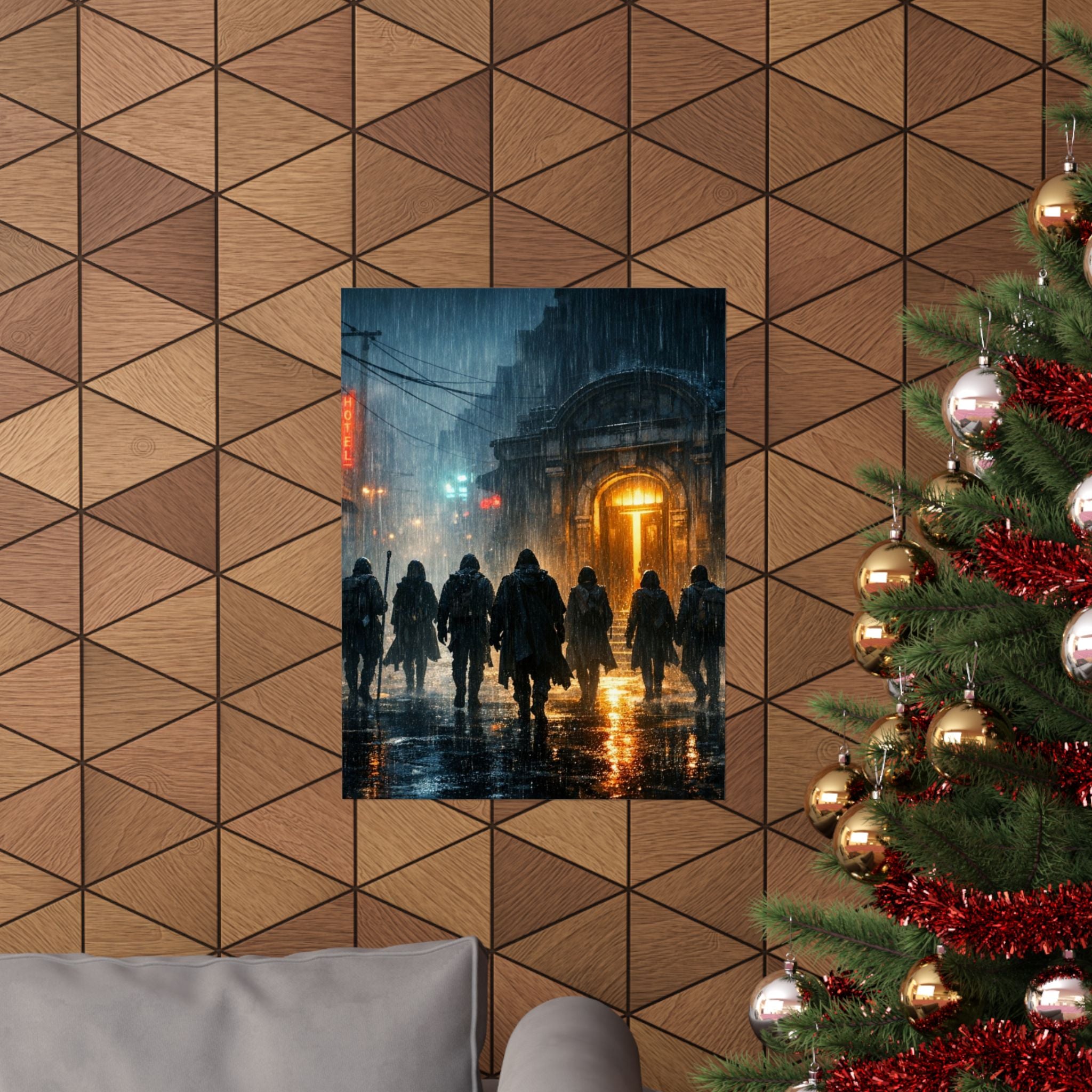 Power Runs Black PRB The Starbound Seven Matte Vertical Posters by Printify