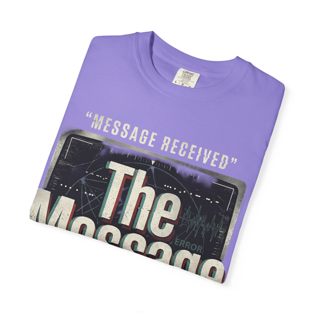 Power Runs Black PRB The Message Signal T-Shirt — Retro Graphic Tee with 'Message Received' Design by Power Runs Black