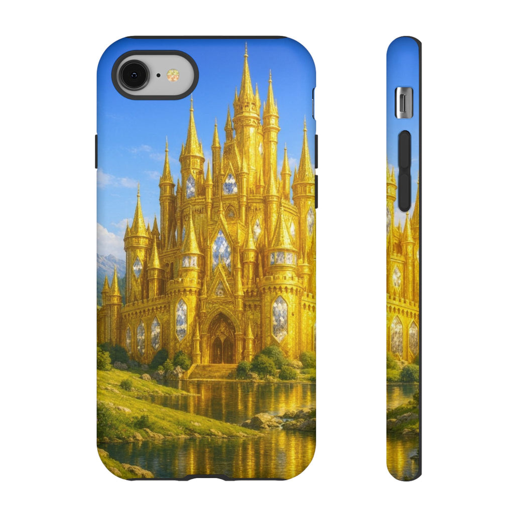 PRB Golden Castle iPhone Case | Fantasy Palace Phone Case by Power Runs Black