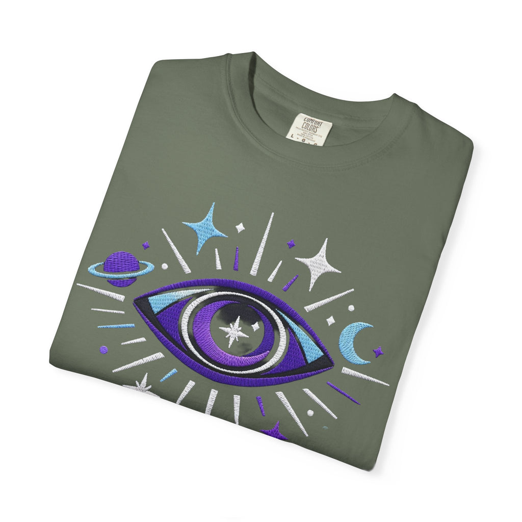 PRB Mystic All-Seeing Eye T-shirt | Cosmic Moon and Stars by Power Runs Black