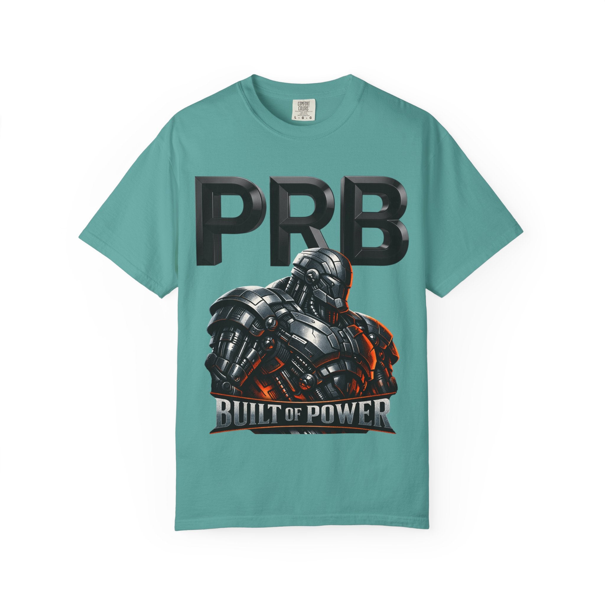Built of Power PRB T-Shirt — Robotic Armor Graphic Tee by Printify
