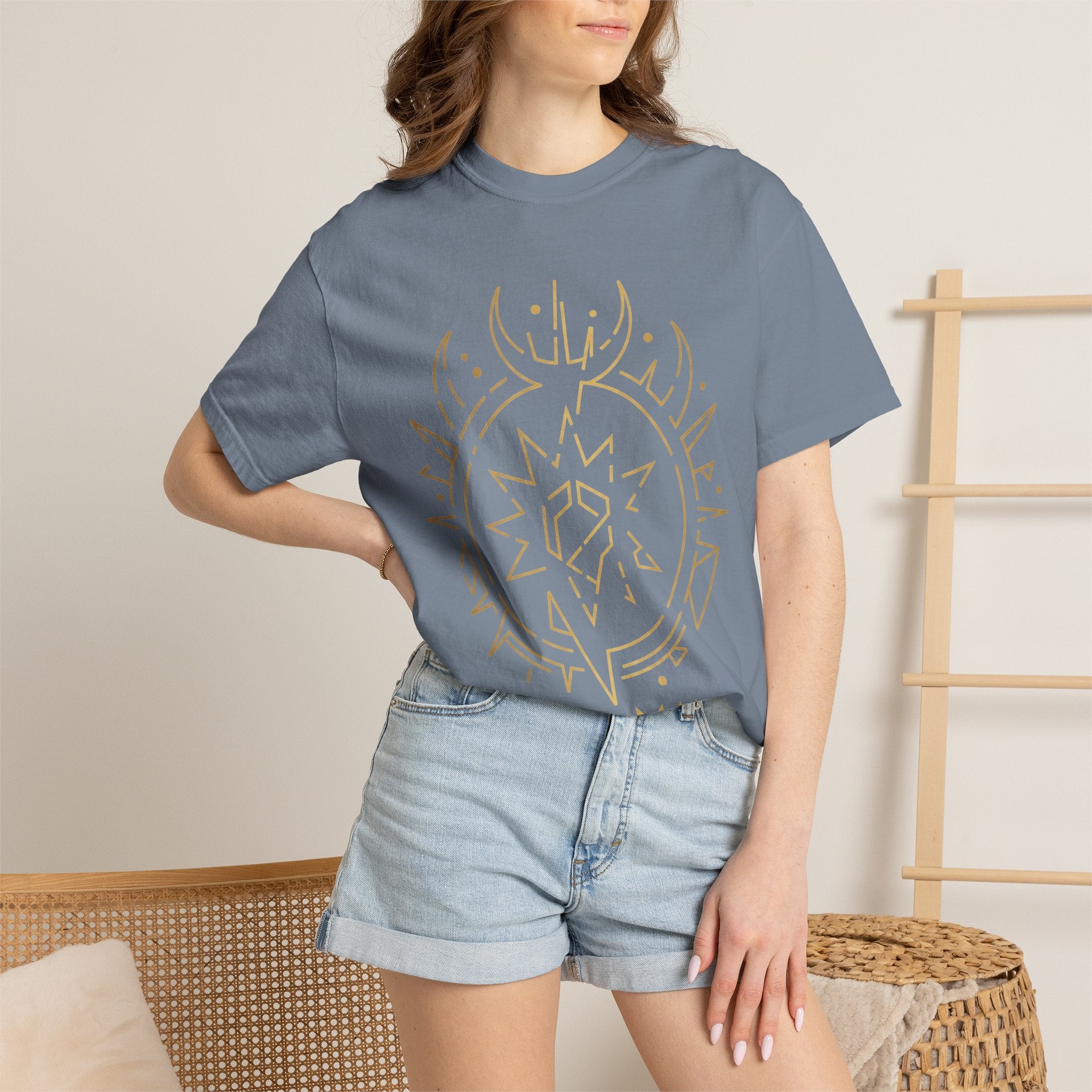 Power Runs Black PRB Cael Mór Symbol T-Shirt — ‘Nothing Connects’ Minimal Graphic Tee by Power Runs Black