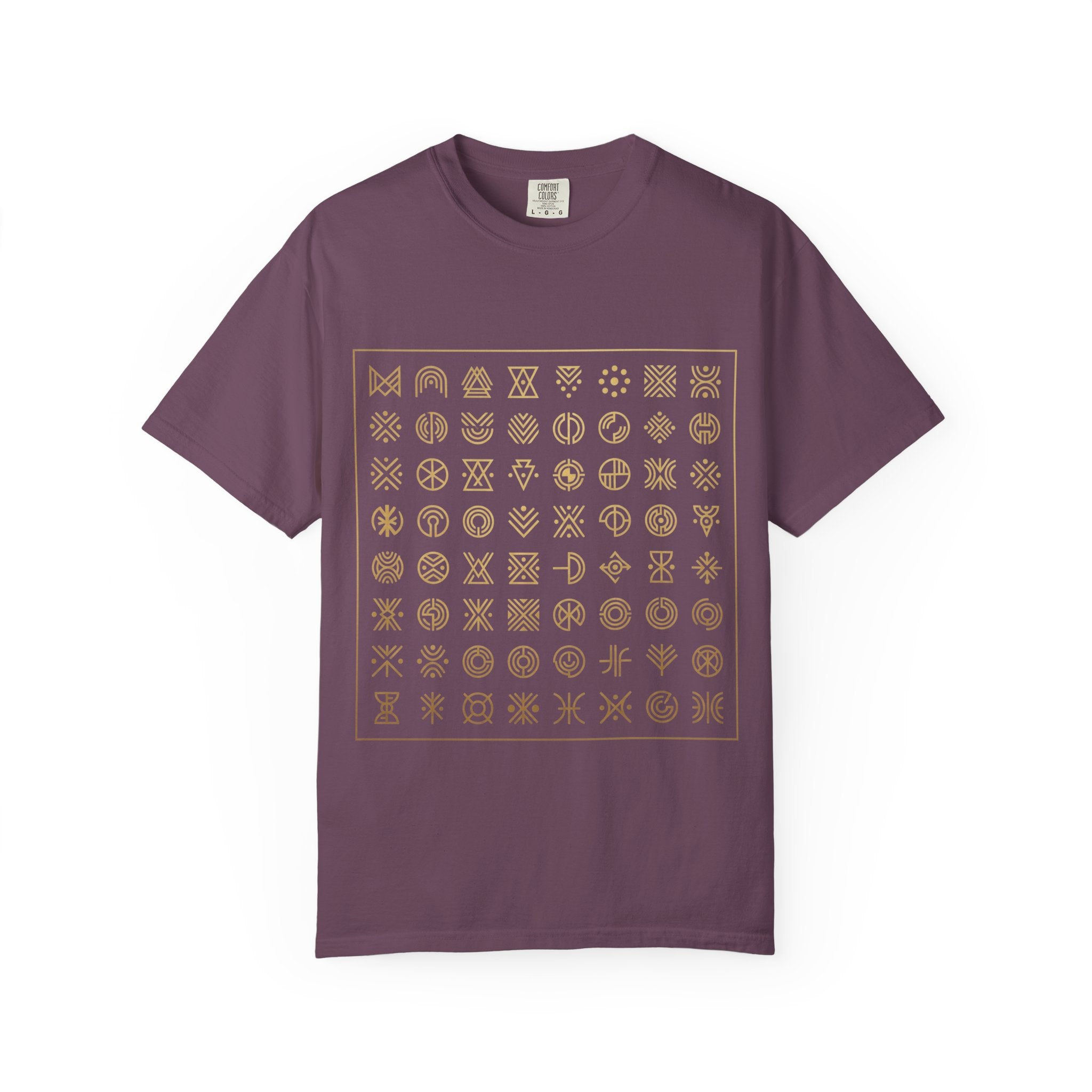 PRB Symbol Grid Graphic Tee — Garment-Dyed Heavyweight Cotton | Power Runs Black by Power Runs Black
