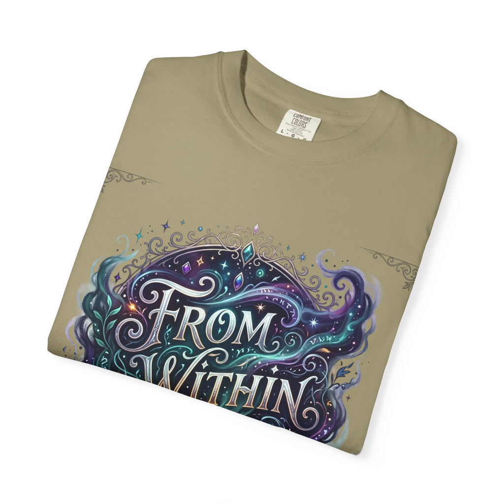 PRB From Within Magic Book T-Shirt — Fantasy Illustrated Graphic Tee by Power Runs Black
