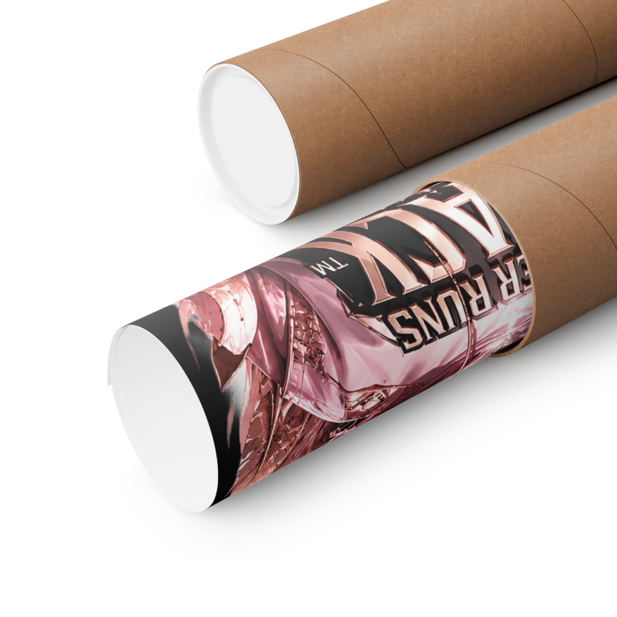 Power Runs Black Matte Poster — "Power Runs Black" Afrocentric Art Print by Power Runs Black