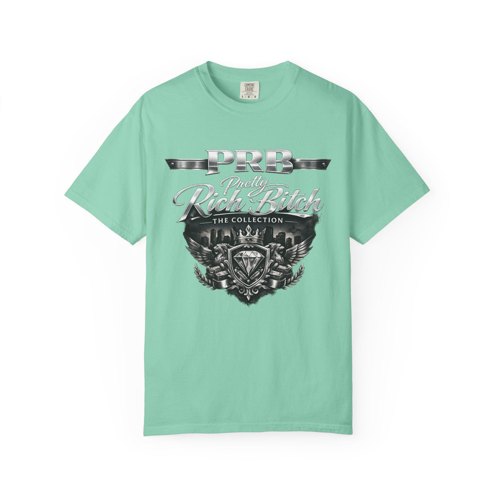 PRB Rebel Biker Crest T-Shirt | Vintage Motorcycle Emblem Tee by Power Runs Black