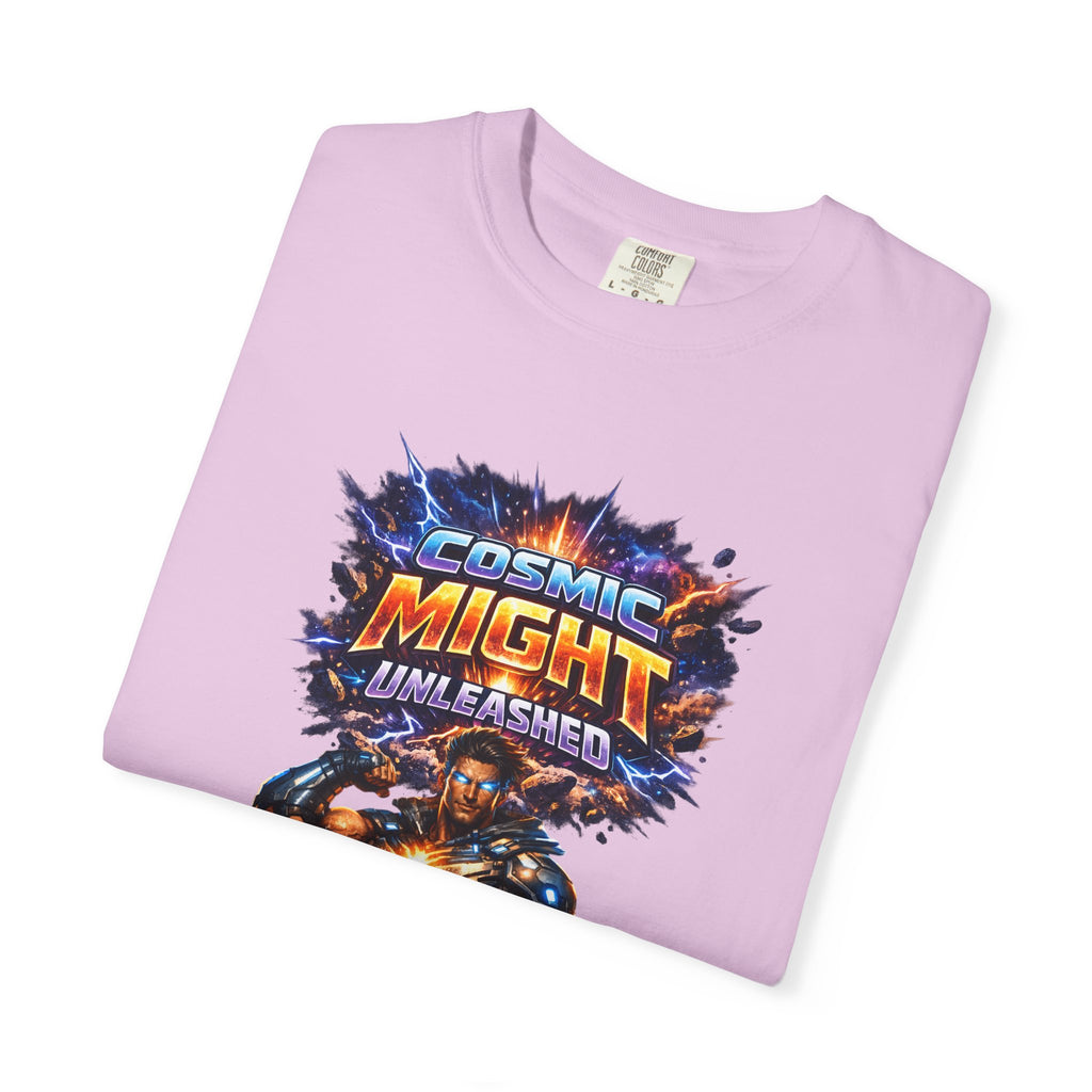 PRB Cosmic Might Unleashed T-shirt | Space Warrior Graphic Tee by Power Runs Black