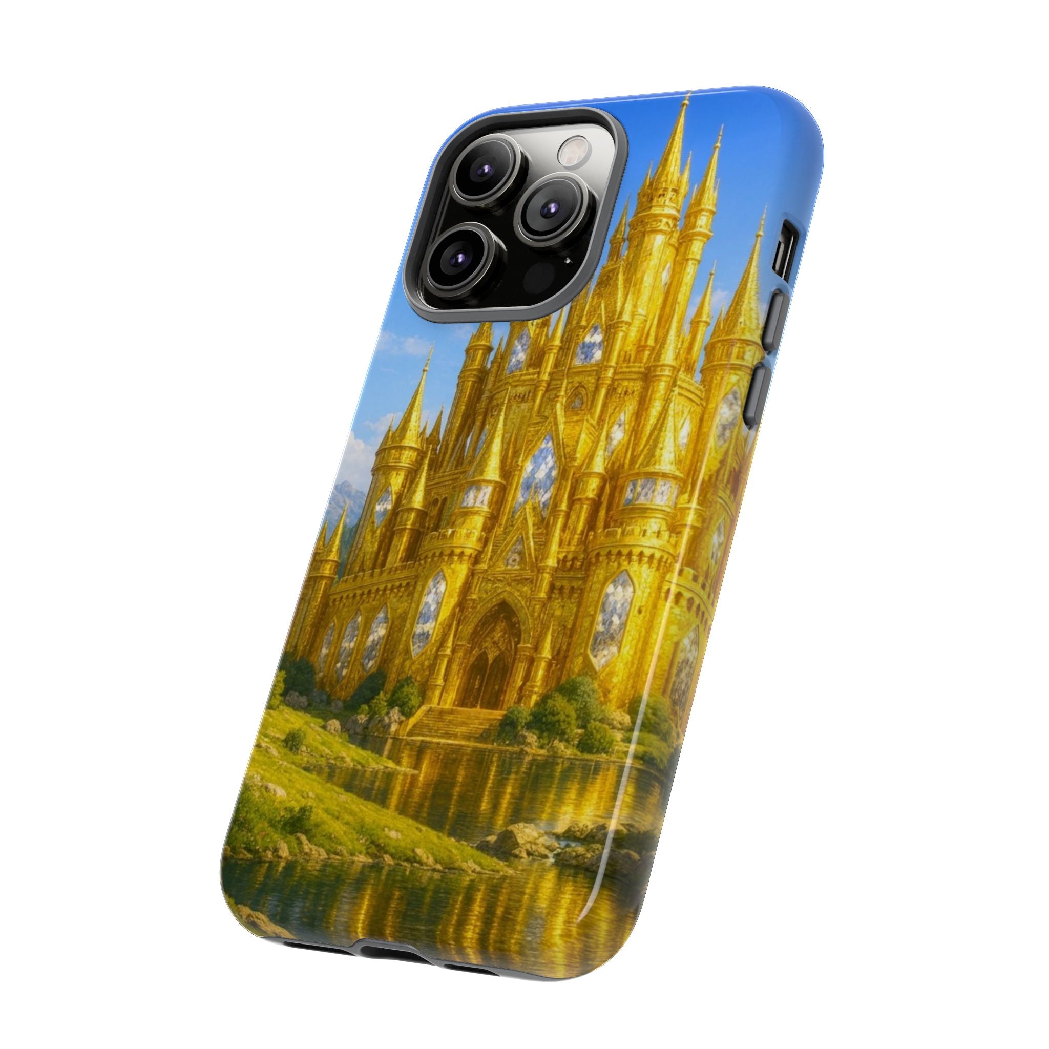 PRB Golden Castle iPhone Case | Fantasy Palace Phone Case by Power Runs Black