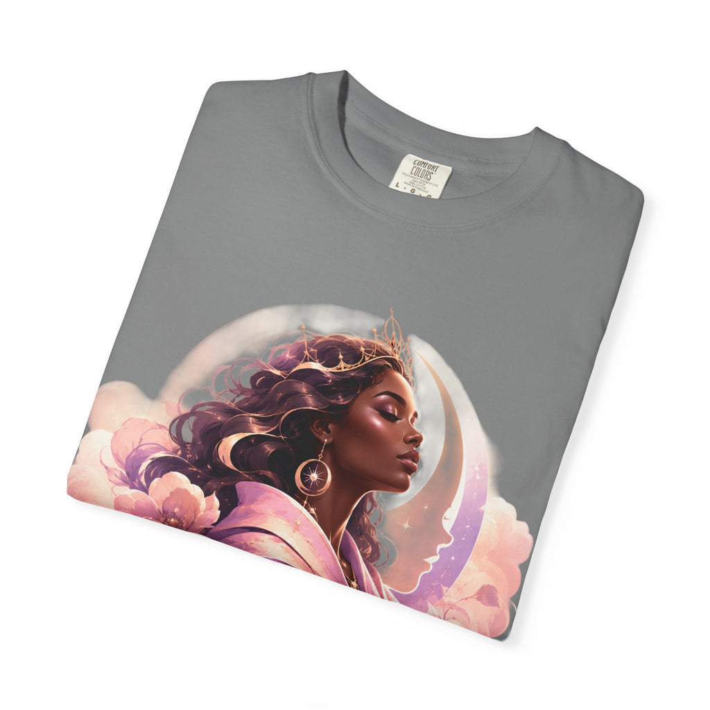 Power Runs Black graphic tee | Black woman portrait, Afro empowerment shirt by Power Runs Black
