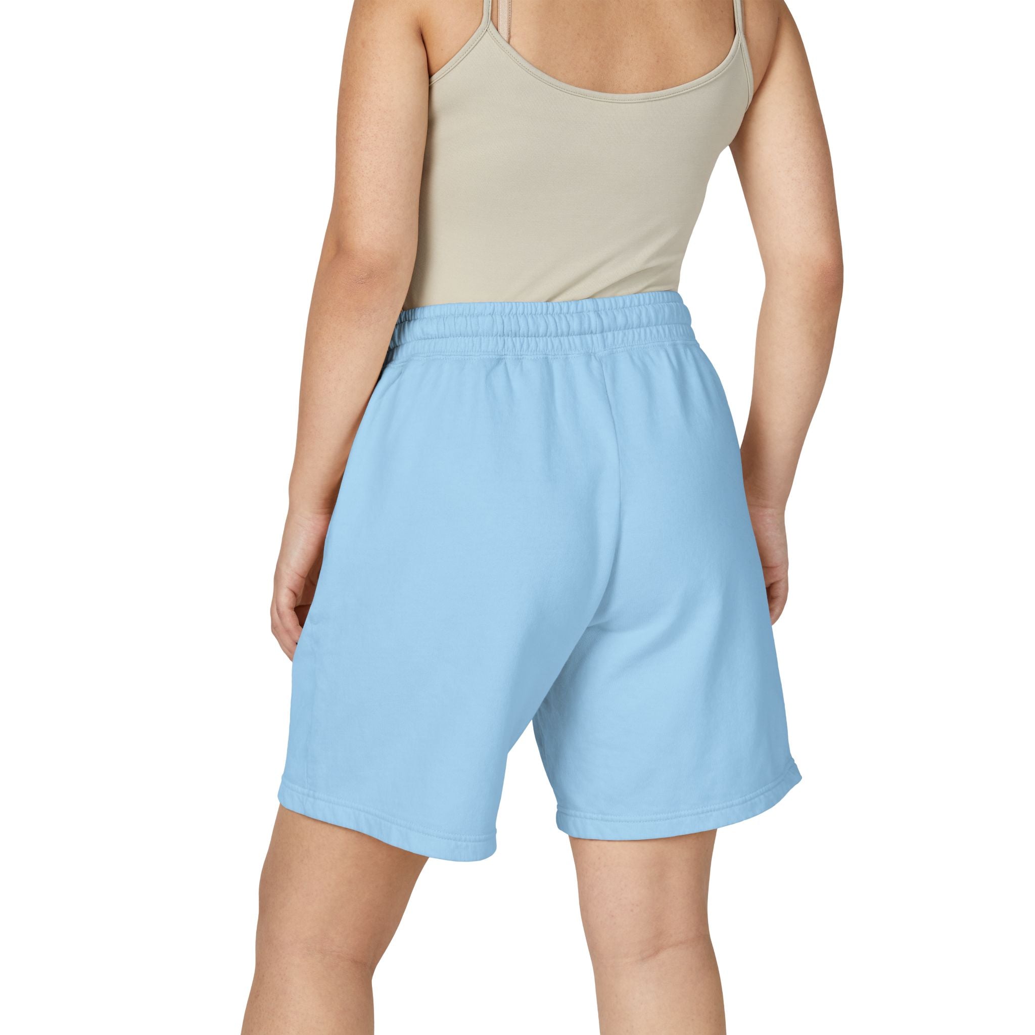 Printify PRB Fleece Sweat Shorts — Vintage Crest Pocket Graphic - Trousers
