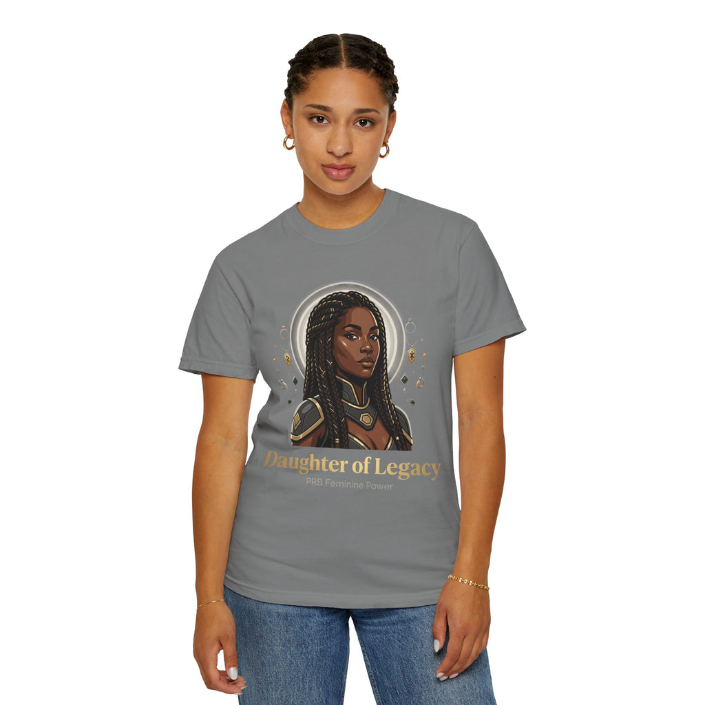 PRB Daughter of Legacy Graphic T-Shirt | Afrocentric Heroine Portrait Tee by Printify
