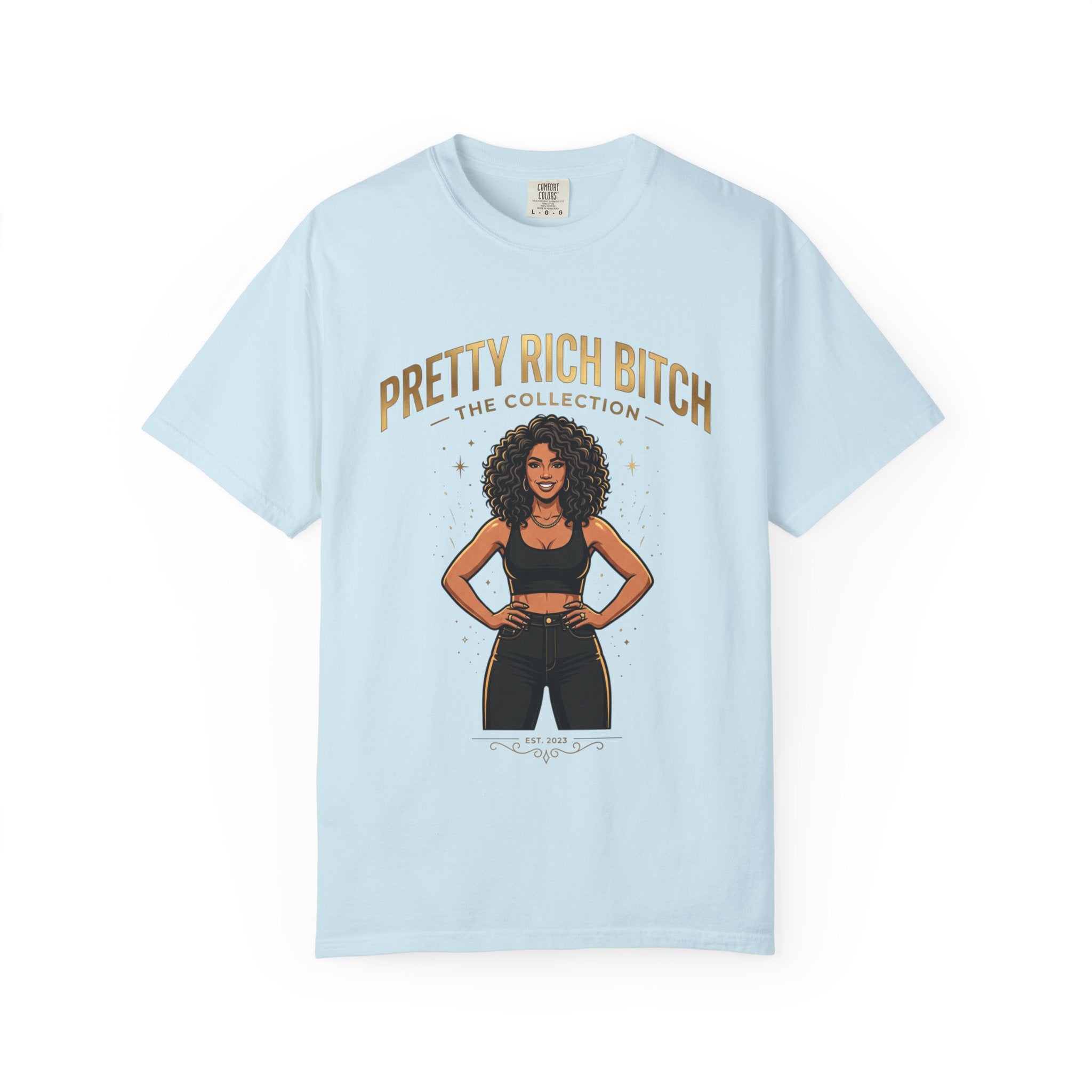 Pretty Rich Bitch The Collection by PRB T-Shirt — Empowered Black Woman Graphic Tee by Power Runs Black