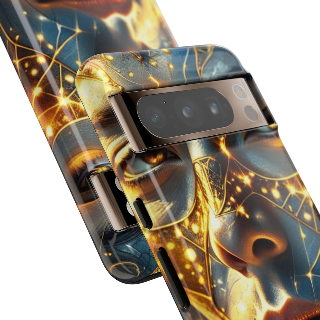 PRB Galactic Portrait Tough Case | Cosmic Face Phone Case, Starry Nebula Design by Printify