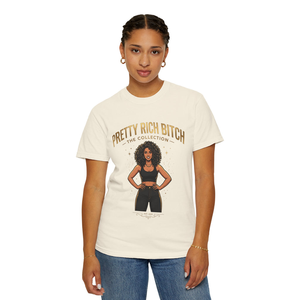 Pretty Rich Bitch The Collection by PRB T-Shirt — Empowered Black Woman Graphic Tee by Power Runs Black