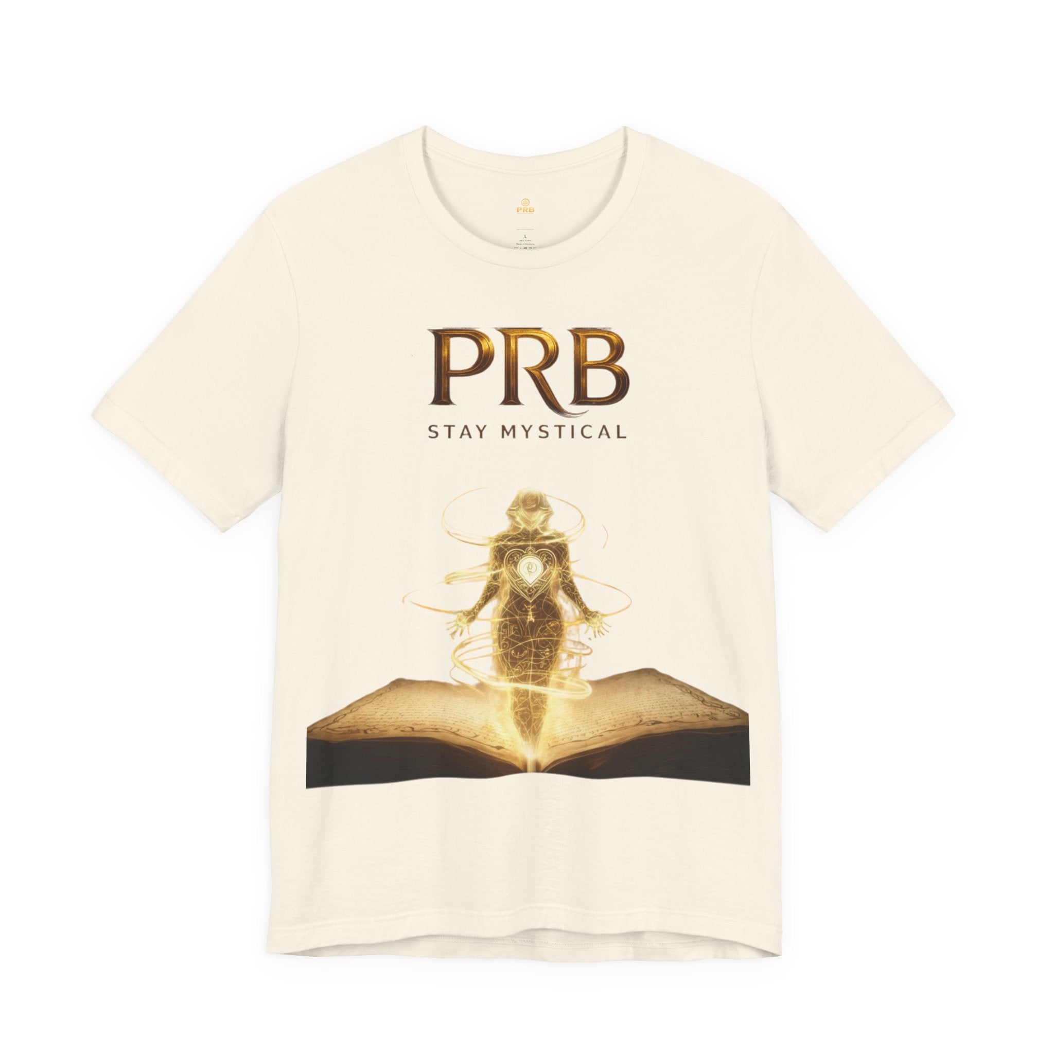 PRB Mystical Graphic Tee – "PRB Stay Mystical" Spiritual Book & Light Design by Power Runs Black
