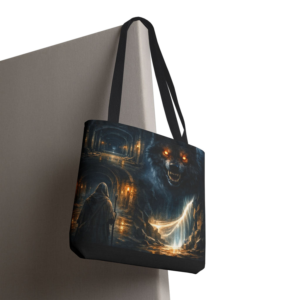 PRB The Echo Hounds Illustration Tote Bag | Gothic Horror Artwork by Printify
