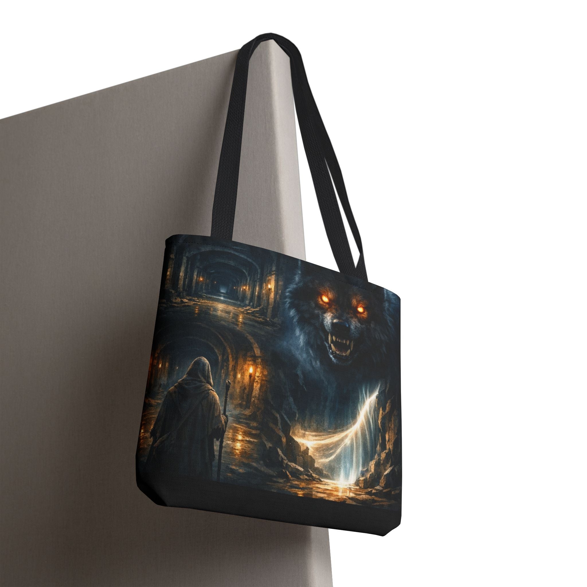 PRB The Echo Hounds Illustration Tote Bag | Gothic Horror Artwork by Printify