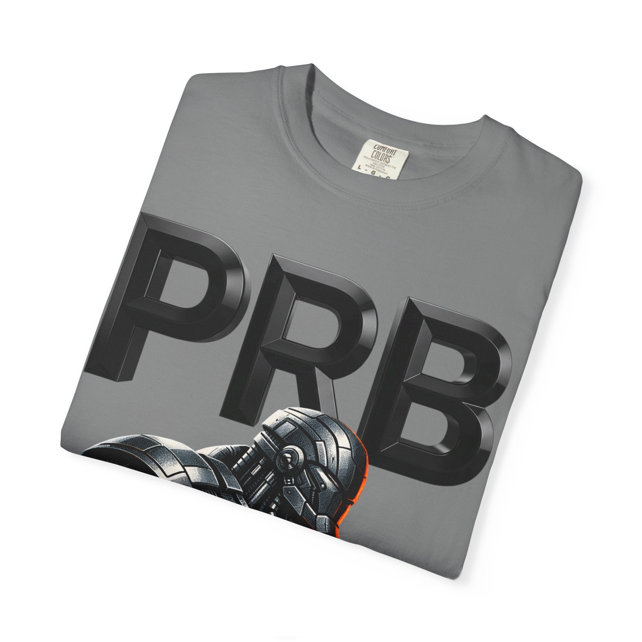 Built of Power PRB T-Shirt — Robotic Armor Graphic Tee by Printify