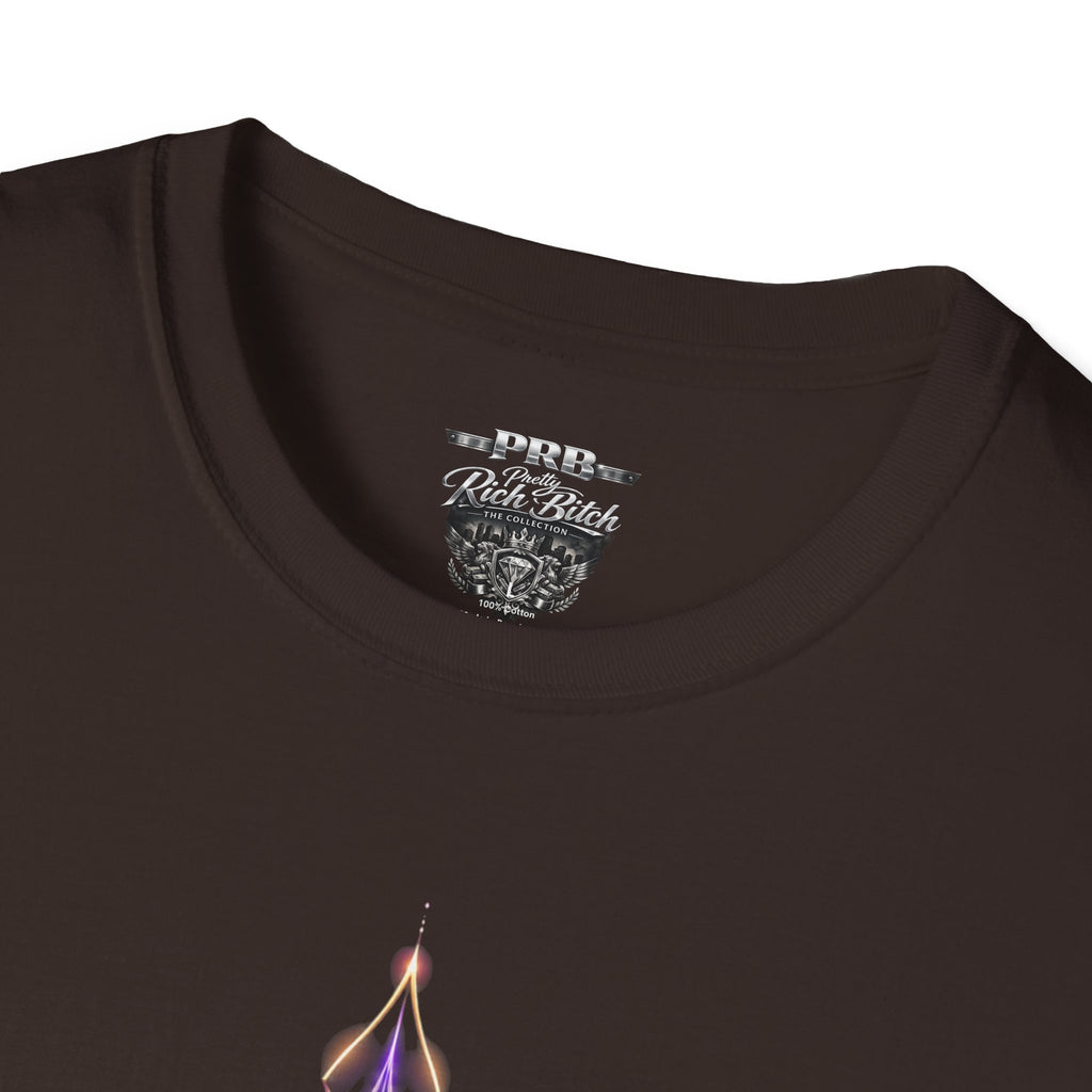 Power Runs Black PRB Pretty Rich Bitch The Collection Mystic Mandala Tee — Subtle Pastel Spiritual Graphic T-Shirt by Printify