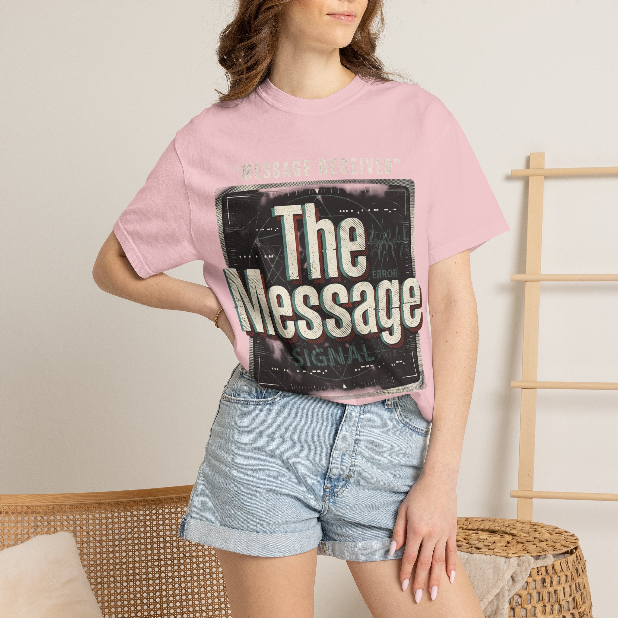 Power Runs Black PRB The Message Signal T-Shirt — Retro Graphic Tee with 'Message Received' Design by Power Runs Black